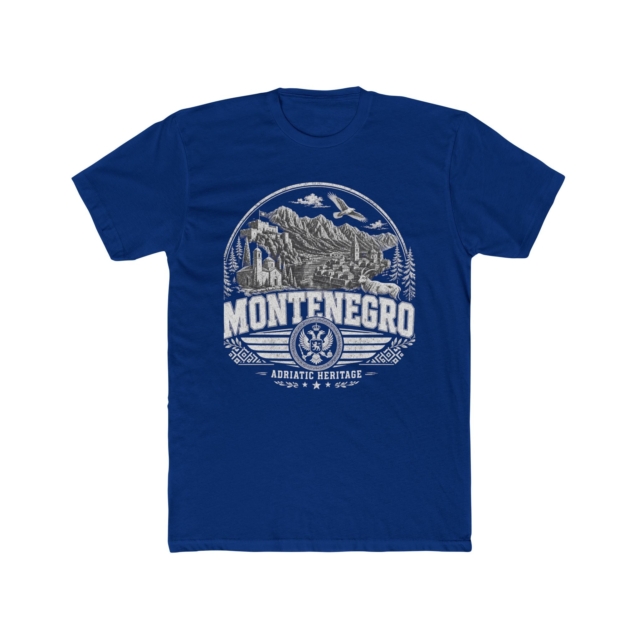 Montenegro vintage landmarks men's tee — iconic landmark design | Nameshi Destinations (view 11)