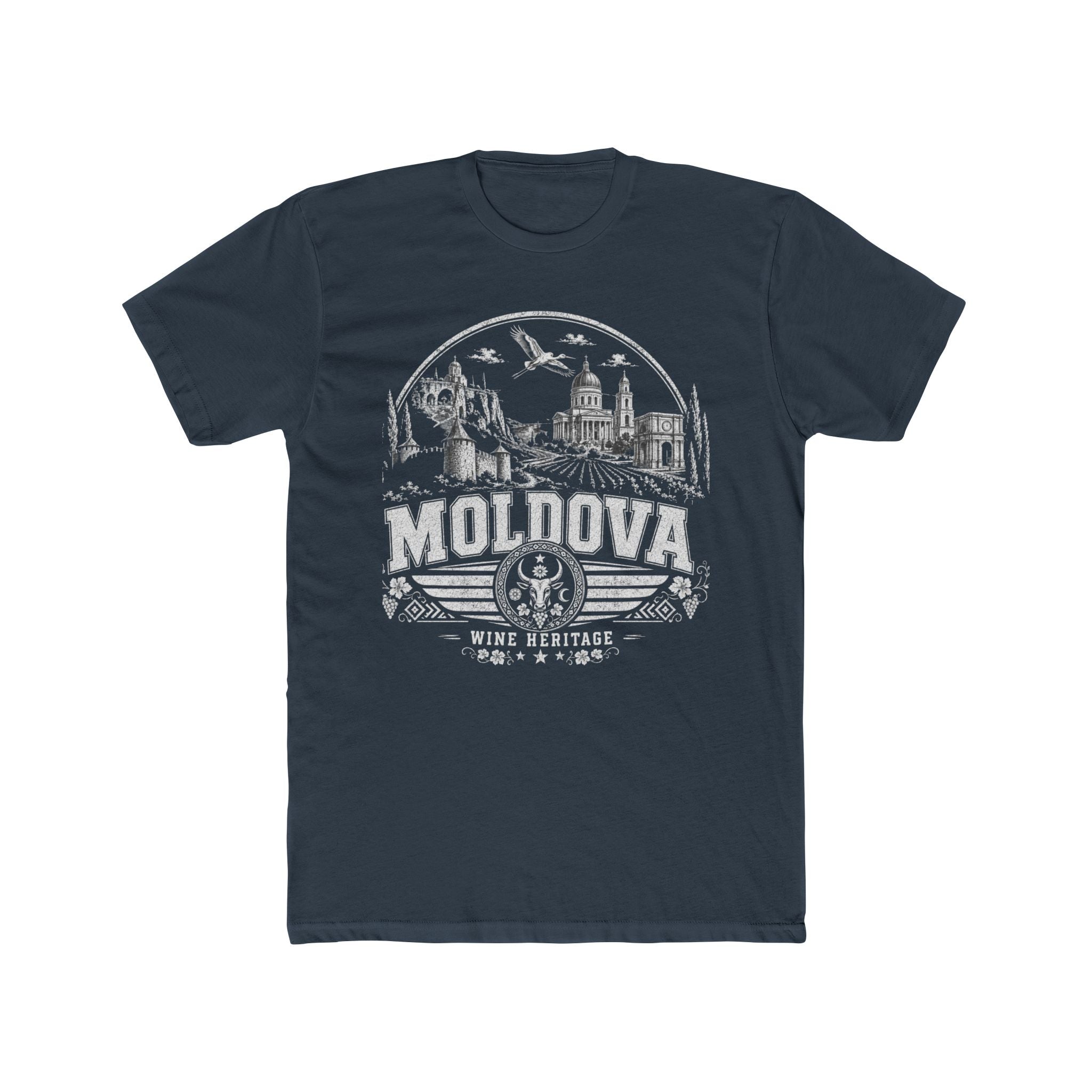 Moldova vintage landmarks men's tee — iconic landmark design | Nameshi Destinations (view 8)