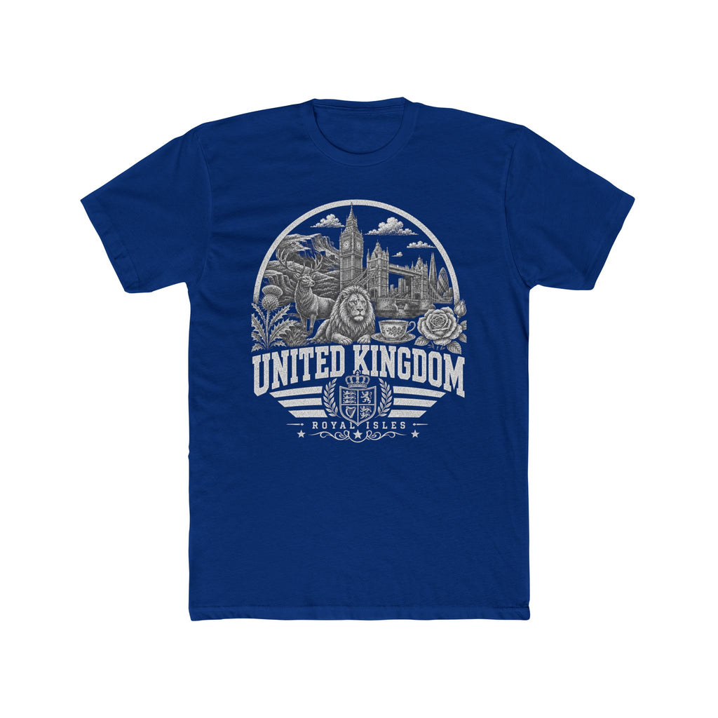 United Kingdom vintage landmarks men's tee — iconic landmark design | Nameshi Destinations (view 11)
