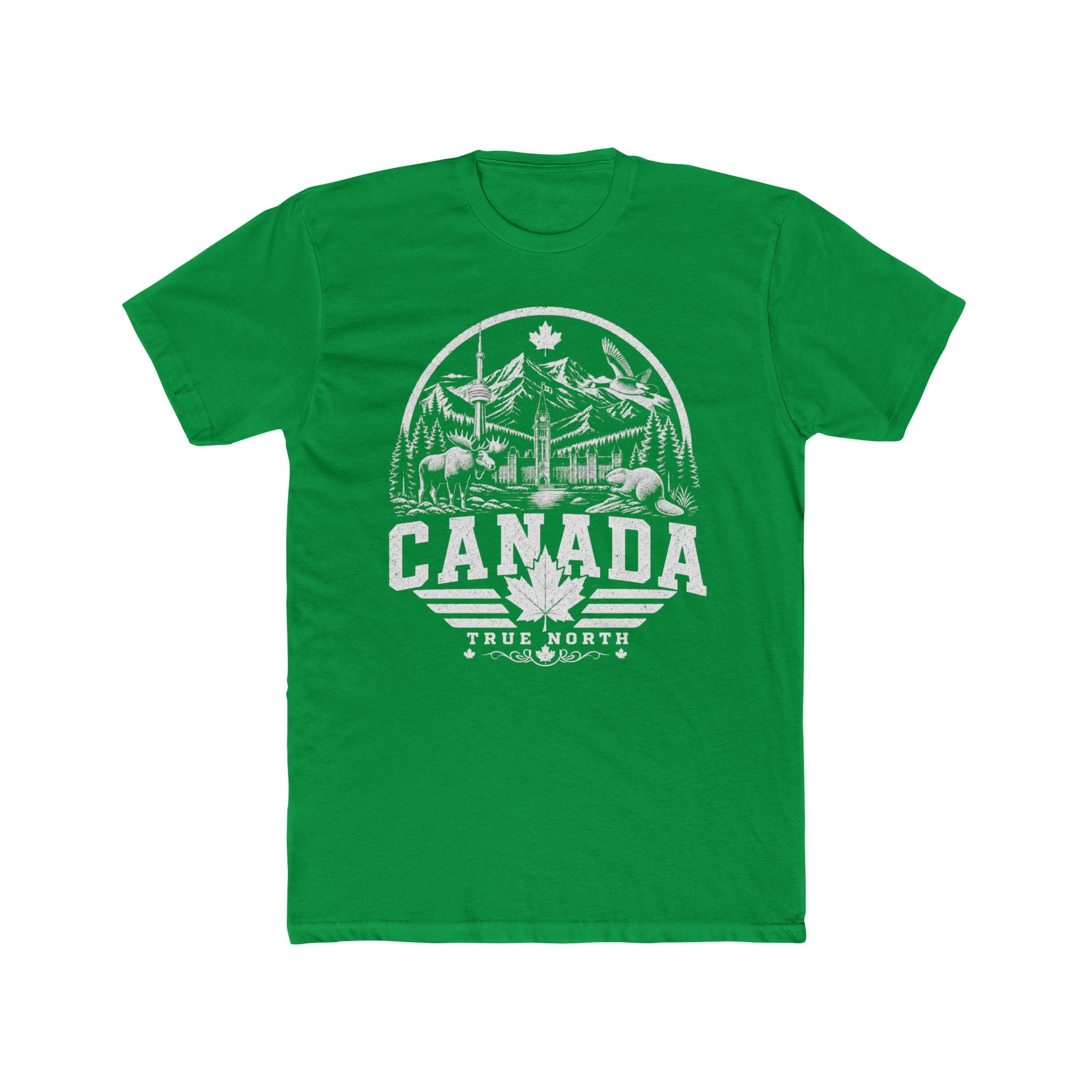 Canada vintage landmarks men's tee — iconic landmark design | Nameshi Destinations (view 6)