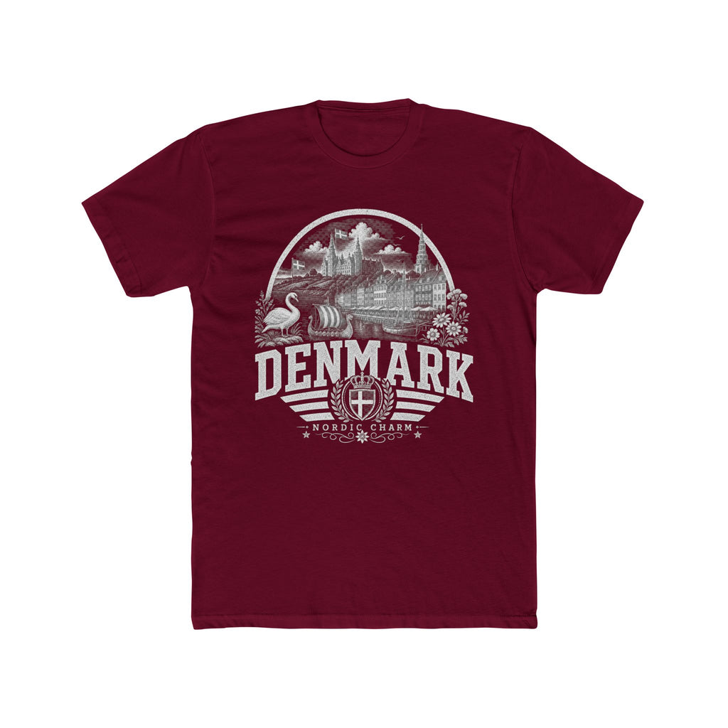 Denmark vintage landmarks men's tee — iconic landmark design | Nameshi Destinations (view 14)
