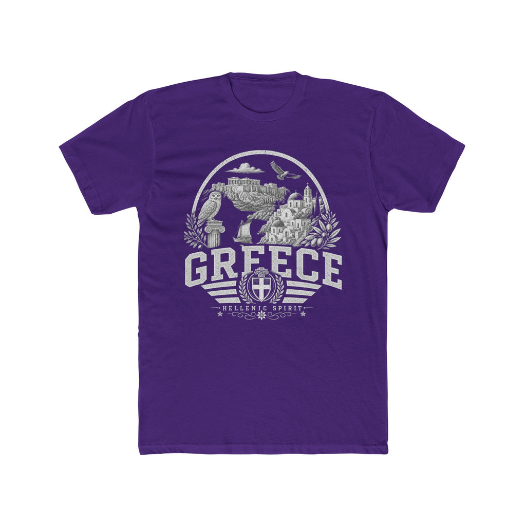 Greece vintage landmarks men's tee — iconic landmark design | Nameshi Destinations (view 13)