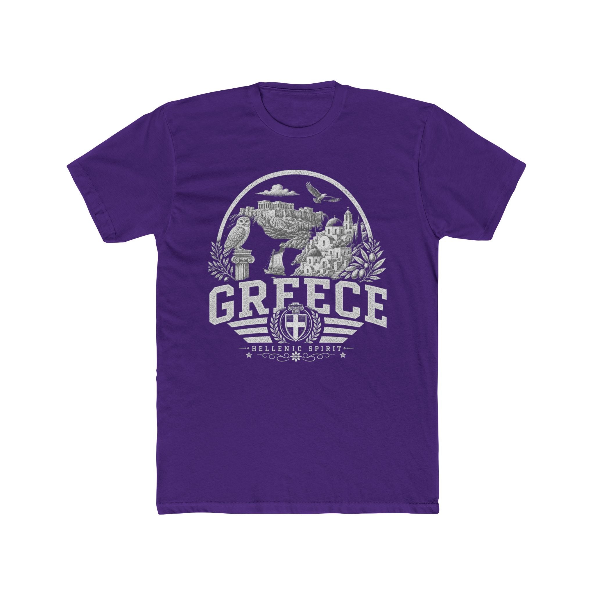 Greece vintage landmarks men's tee — iconic landmark design | Nameshi Destinations (view 13)