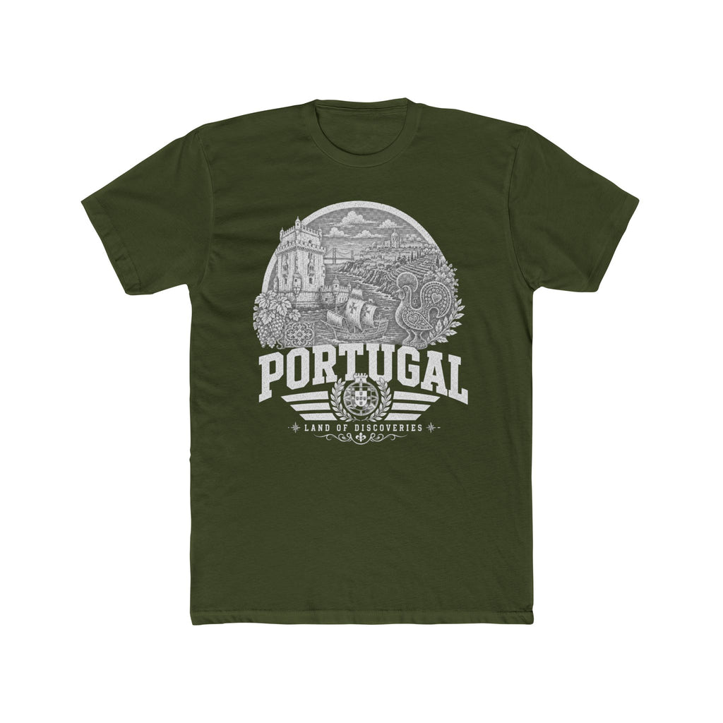 Portugal vintage landmarks men's tee — iconic landmark design | Nameshi Destinations (view 4)