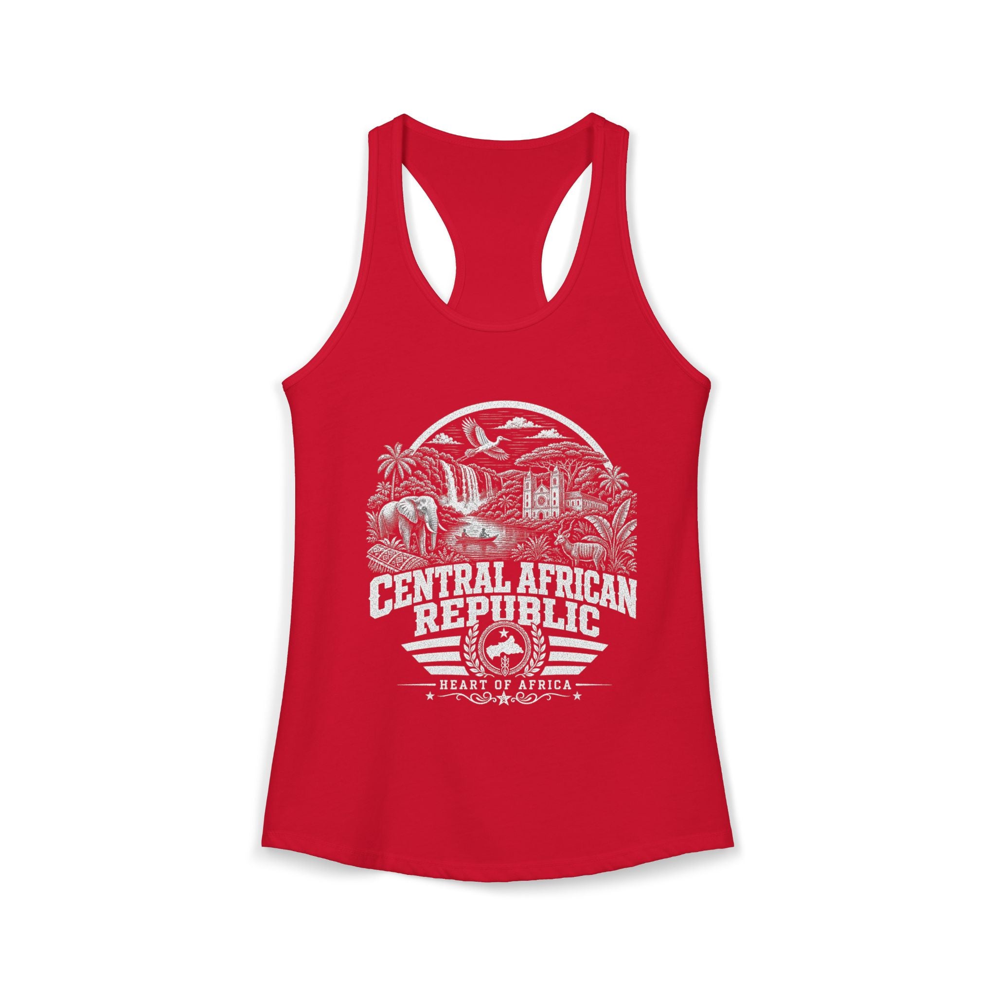 Central African Republic Heart of Africa Women's Tank Top