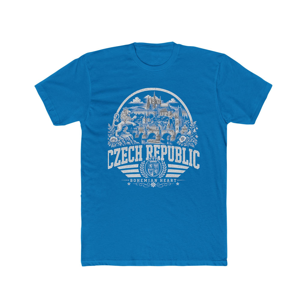 Czech Republic vintage landmarks men's tee — iconic landmark design | Nameshi Destinations (view 9)