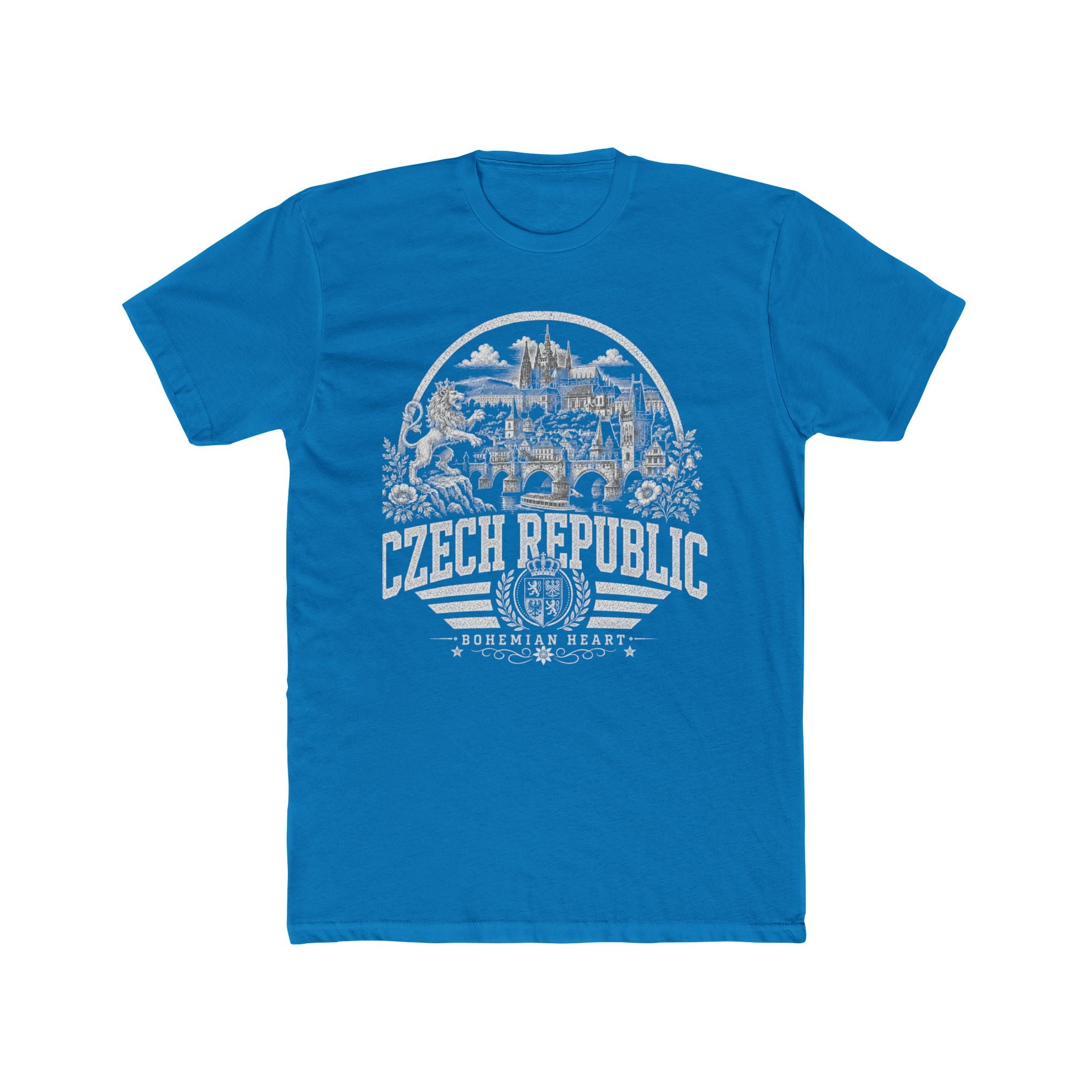 Czech Republic vintage landmarks men's tee — iconic landmark design | Nameshi Destinations (view 9)