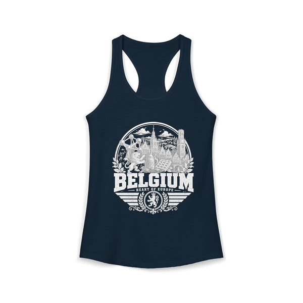 Belgium Heart of Europe Women's Tank Top