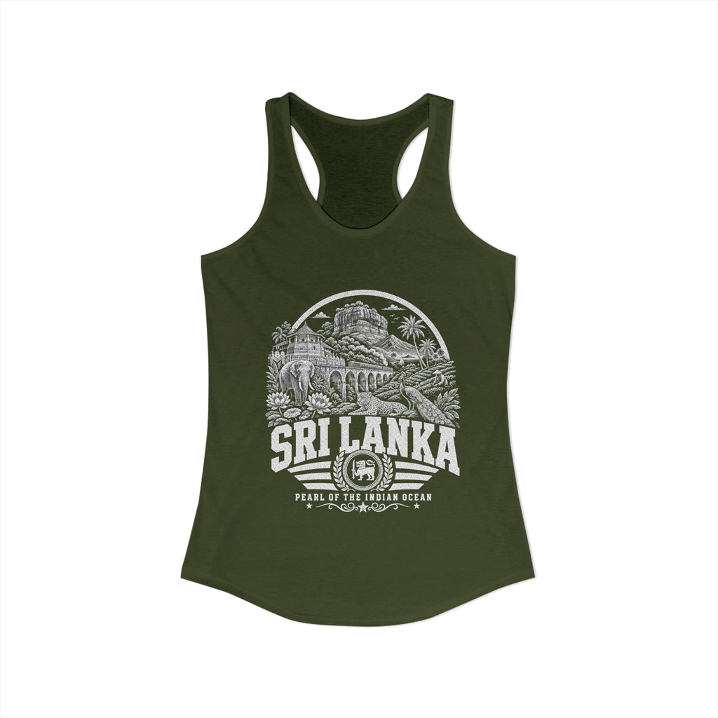 Sri Lanka Pearl of the Indian Ocean Women's Tank Top