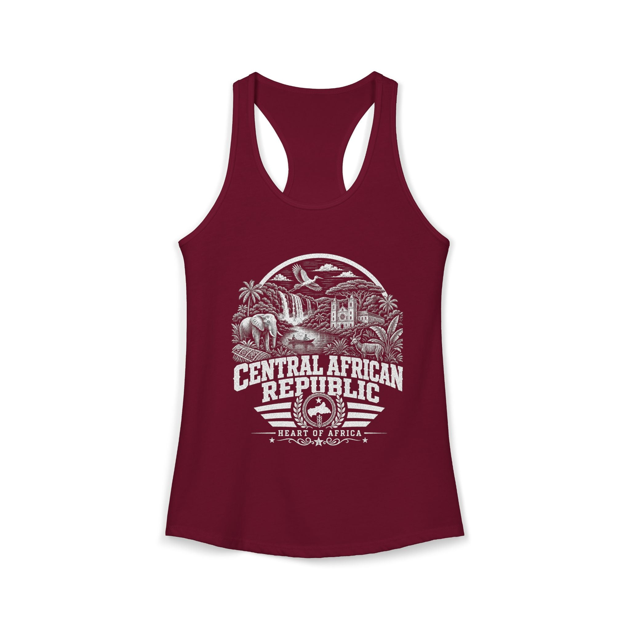 Central African Republic Heart of Africa Women's Tank Top