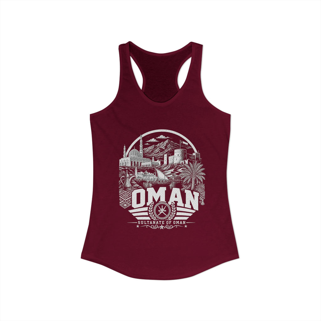 Omán Sultanato de Omán Camiseta sin mangas para mujer