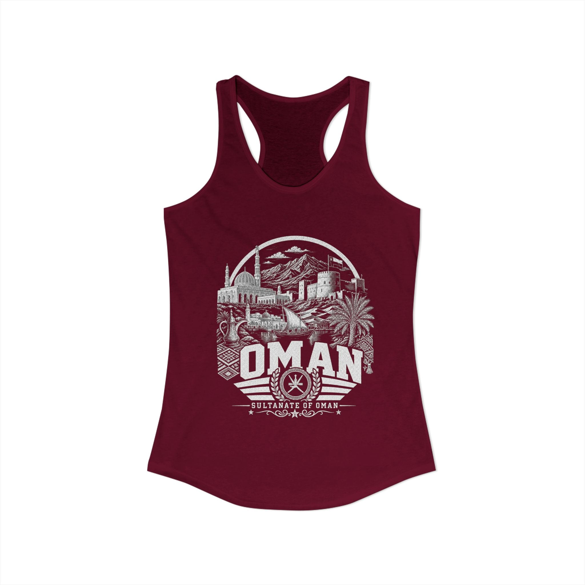 Omán Sultanato de Omán Camiseta sin mangas para mujer