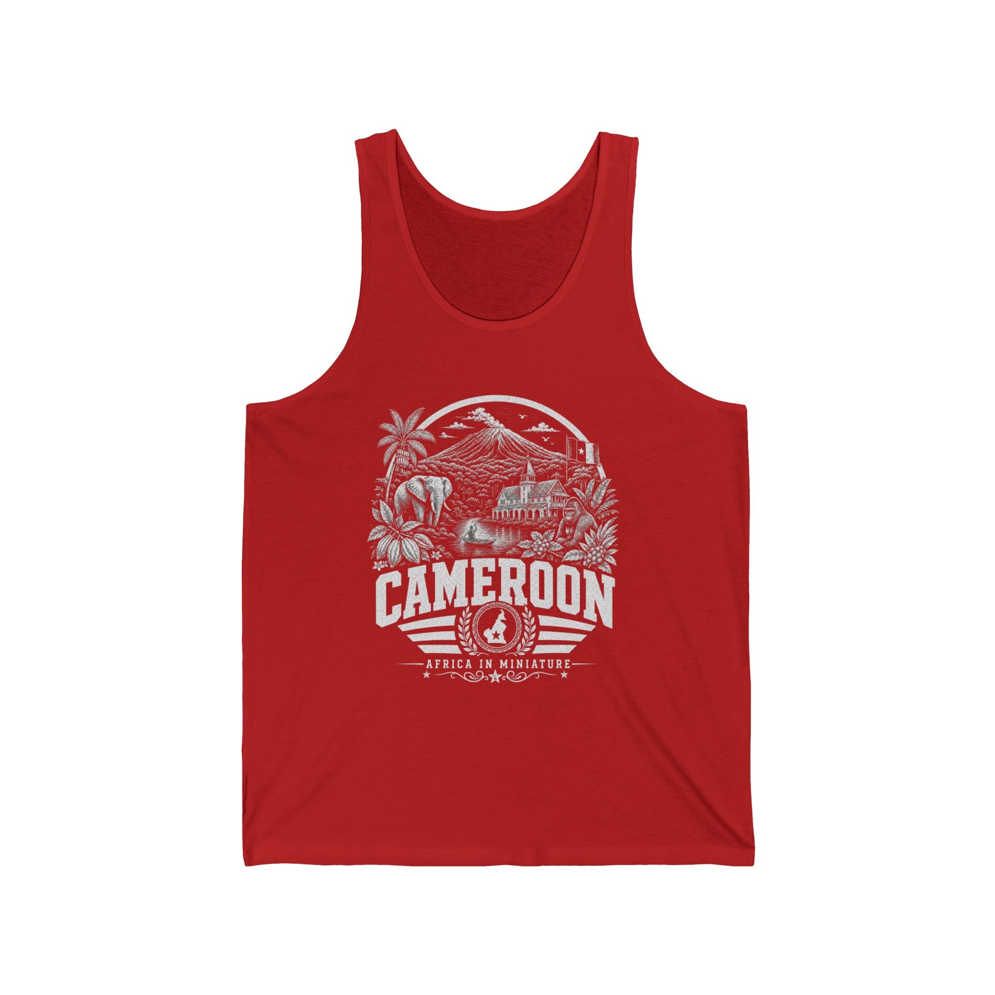 Cameroon Africa in Miniature Men's Tank Top