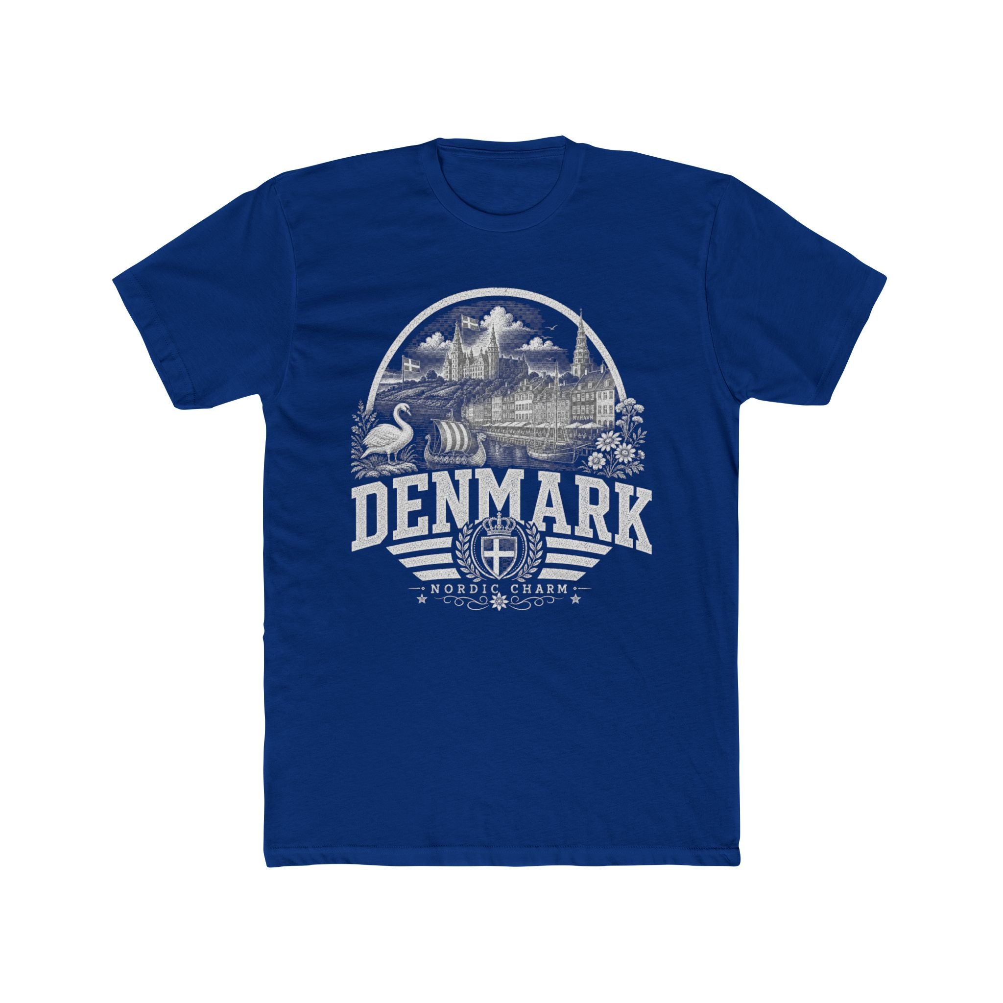 Denmark vintage landmarks men's tee — iconic landmark design | Nameshi Destinations (view 11)