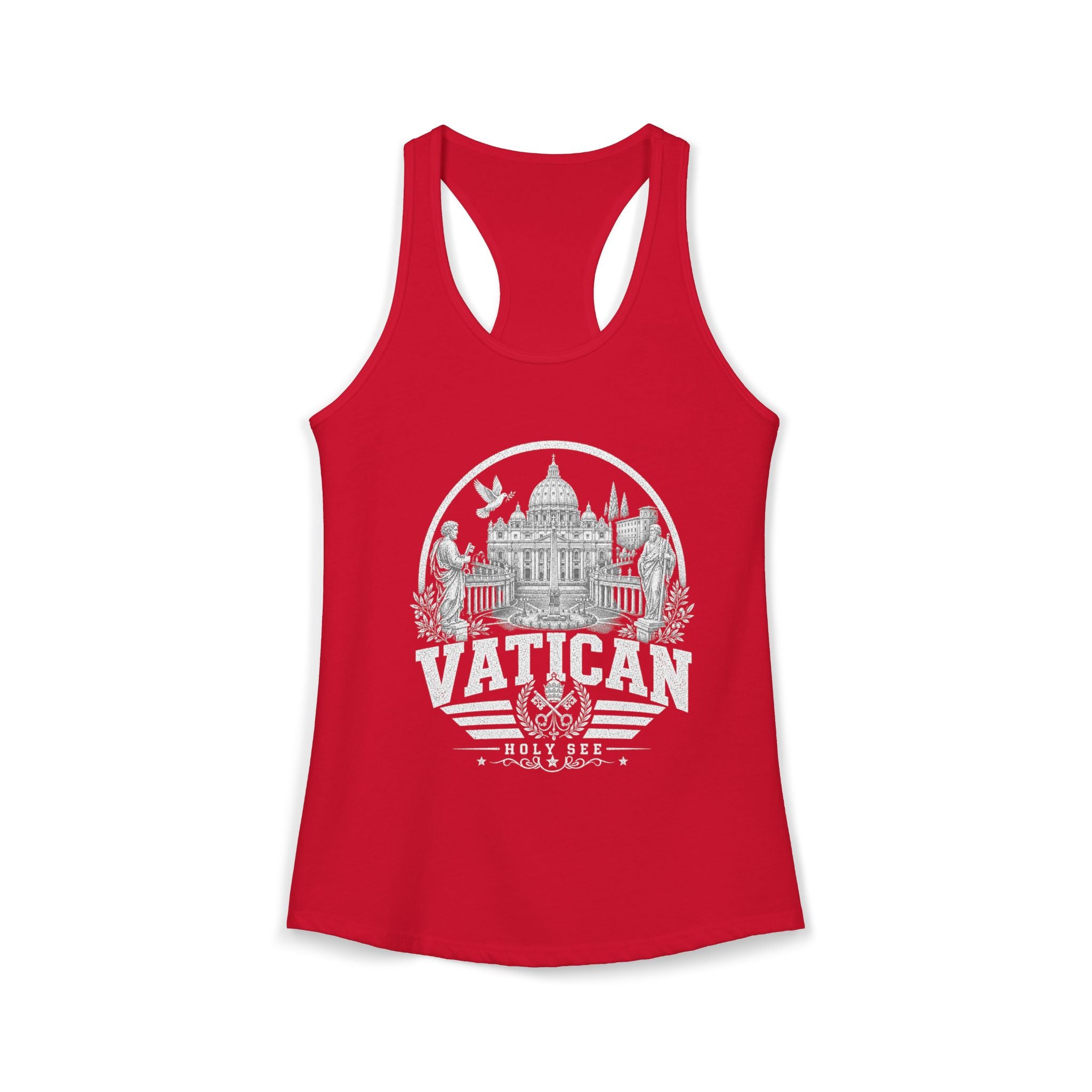 Vatican vintage landmarks tank top — iconic landmark design | Nameshi Destinations (view 16)