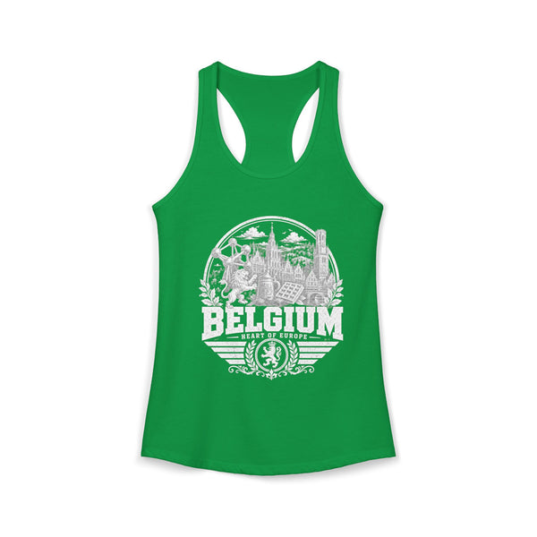 Belgium Heart of Europe Women's Tank Top