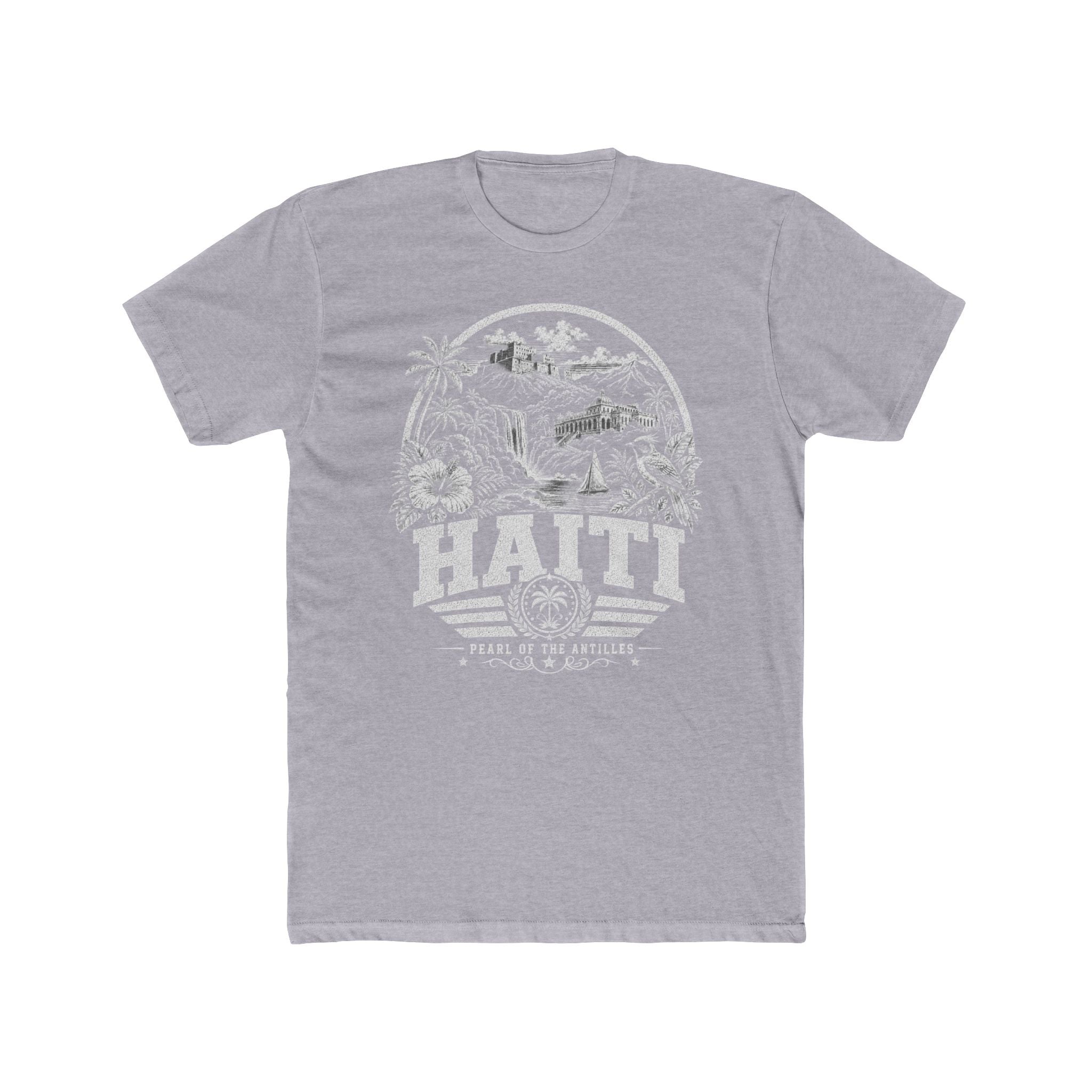 Haiti vintage landmarks men's tee — iconic landmark design | Nameshi Destinations (view 3)