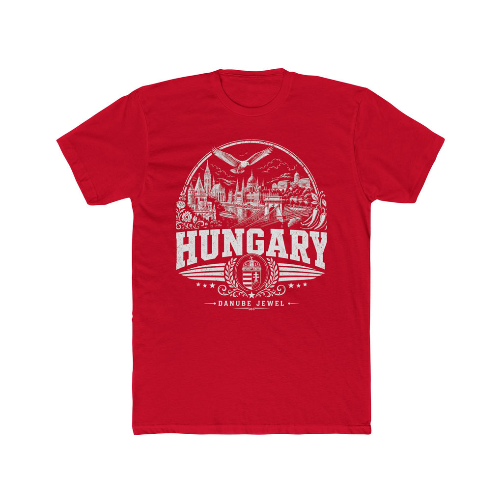 Hungary vintage landmarks men's tee — iconic landmark design | Nameshi Destinations (view 15)
