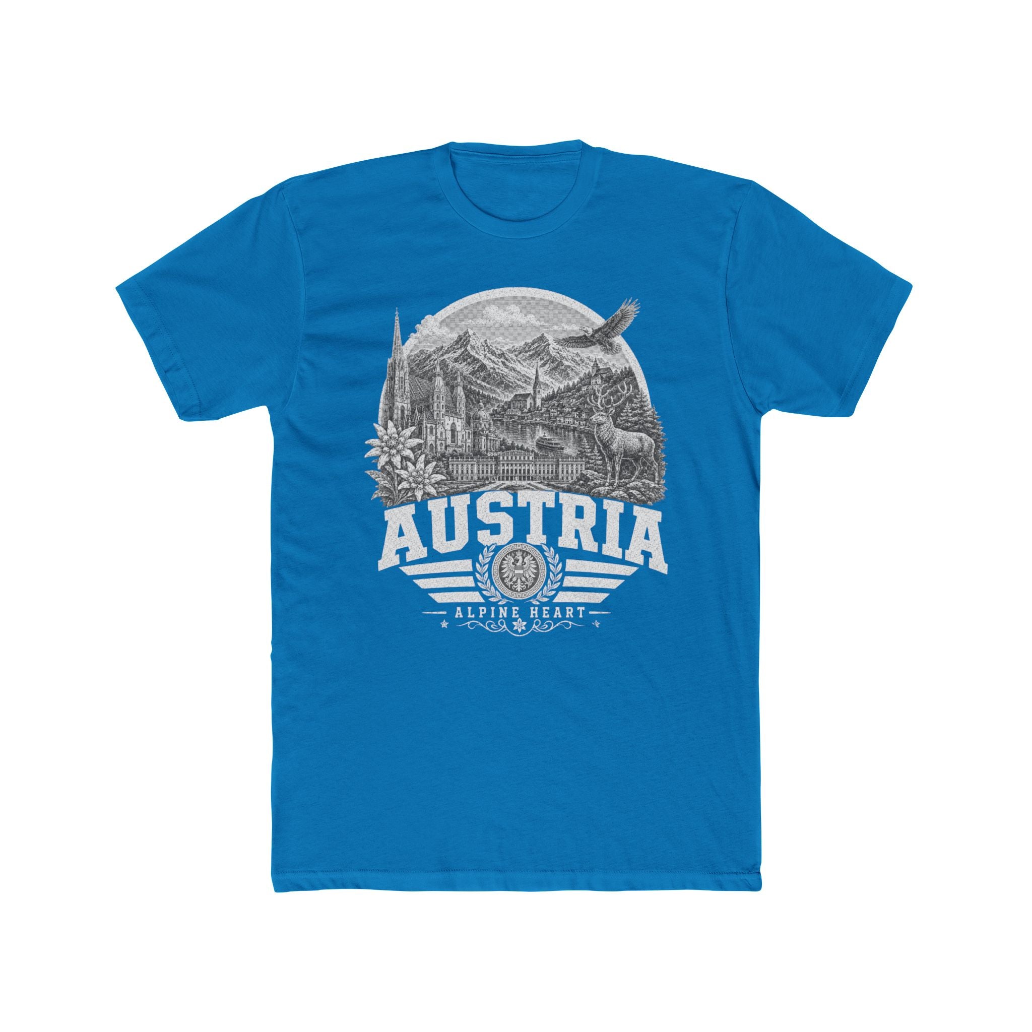 Austria vintage landmarks men's tee — iconic landmark design | Nameshi Destinations (view 9)