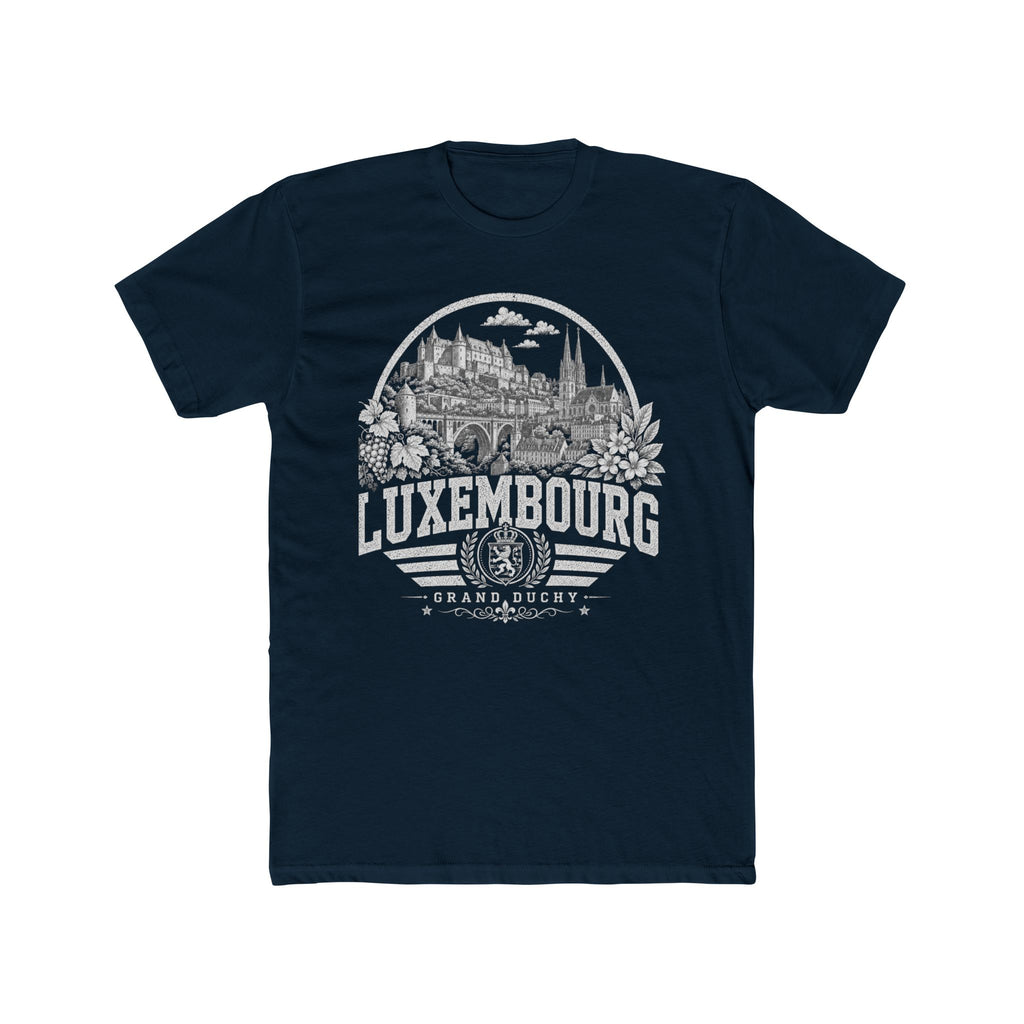 Luxembourg vintage landmarks men's tee — iconic landmark design | Nameshi Destinations (view 12)