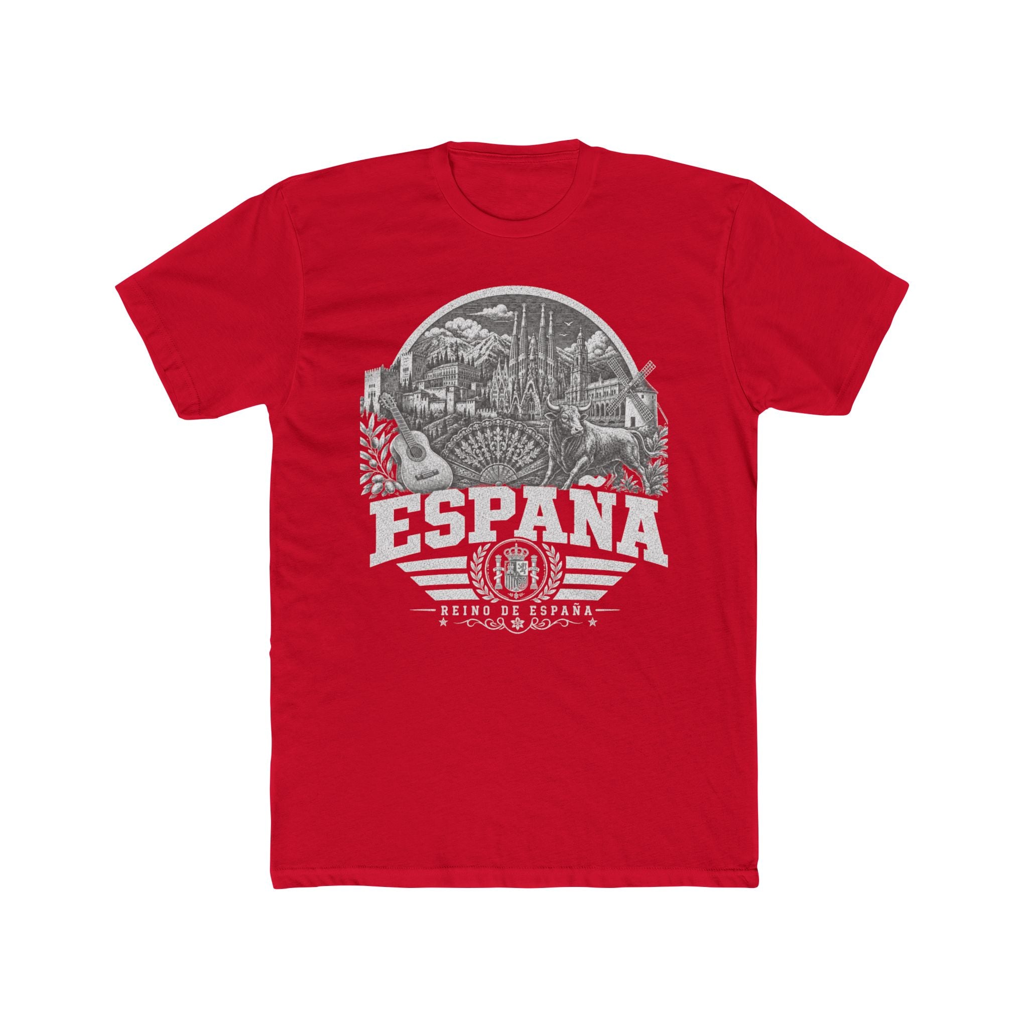 España vintage landmarks men's tee — iconic landmark design | Nameshi Destinations (view 15)