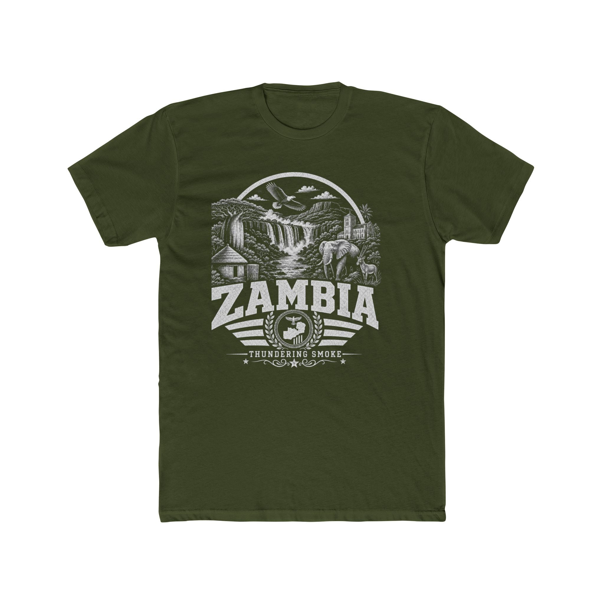 Camiseta Masculina Zambia Thundering Smoke