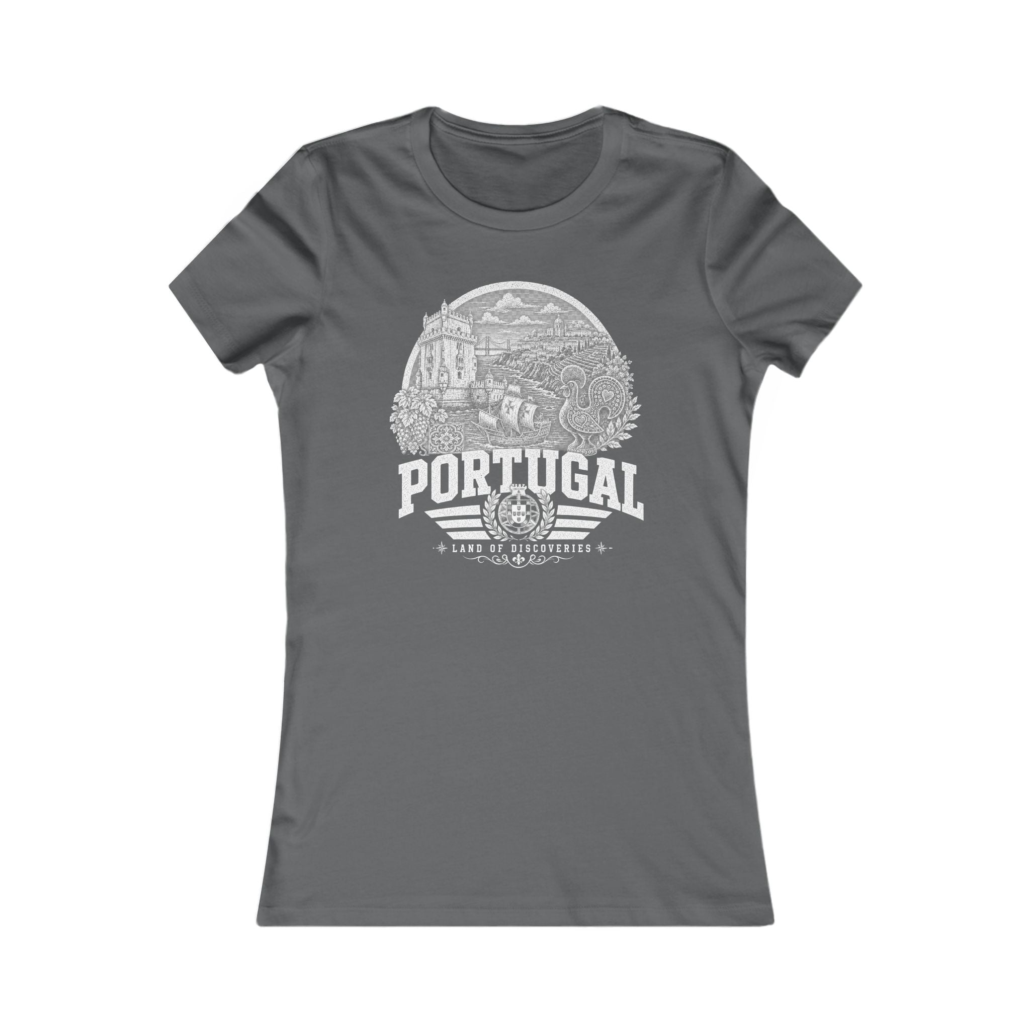 Portugal vintage landmarks women's tee — iconic landmark design | Nameshi Destinations (view 11)