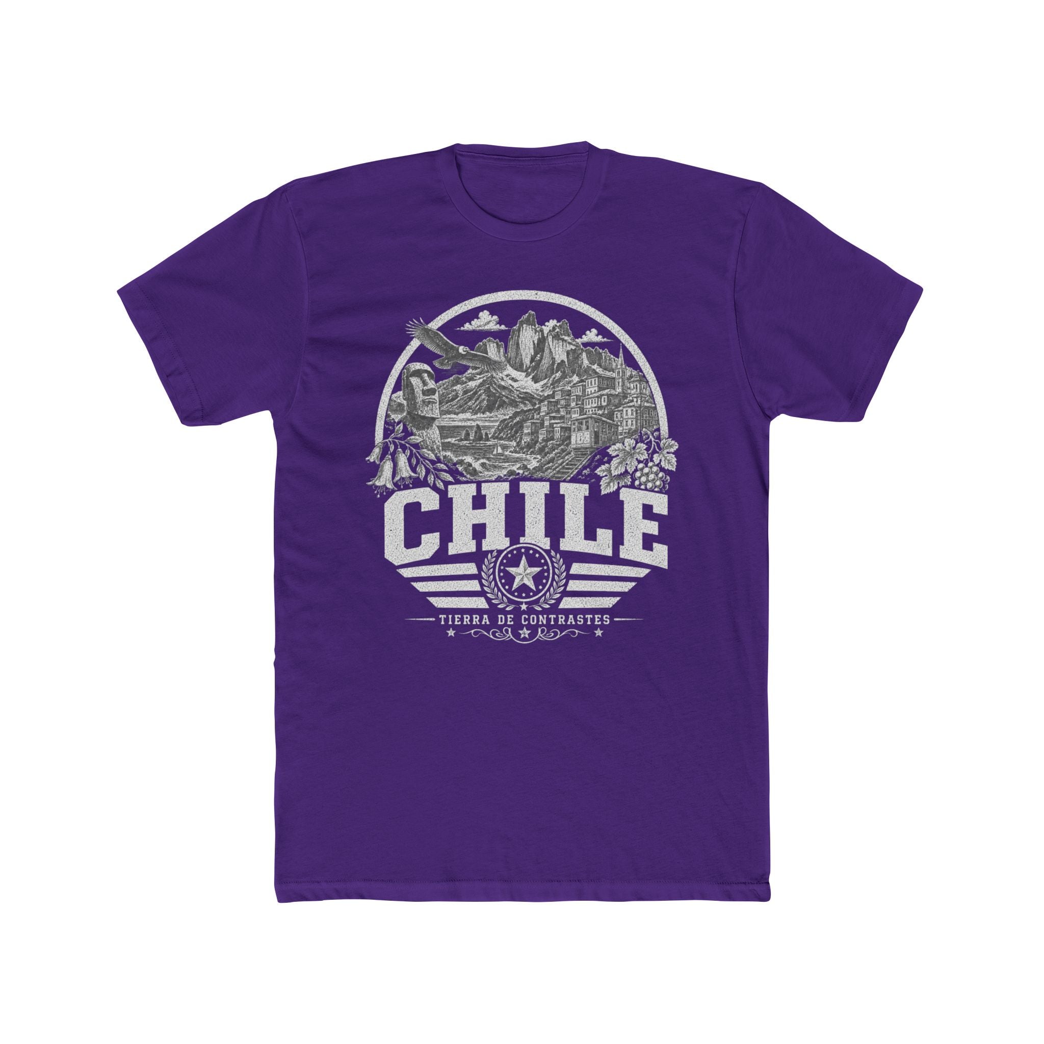 Chile vintage landmarks men's tee — iconic landmark design | Nameshi Destinations (view 13)