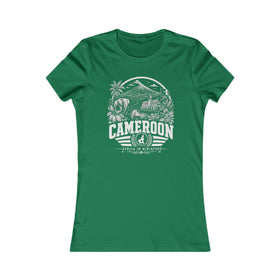 Camarões África em Miniatura Camiseta Feminina
