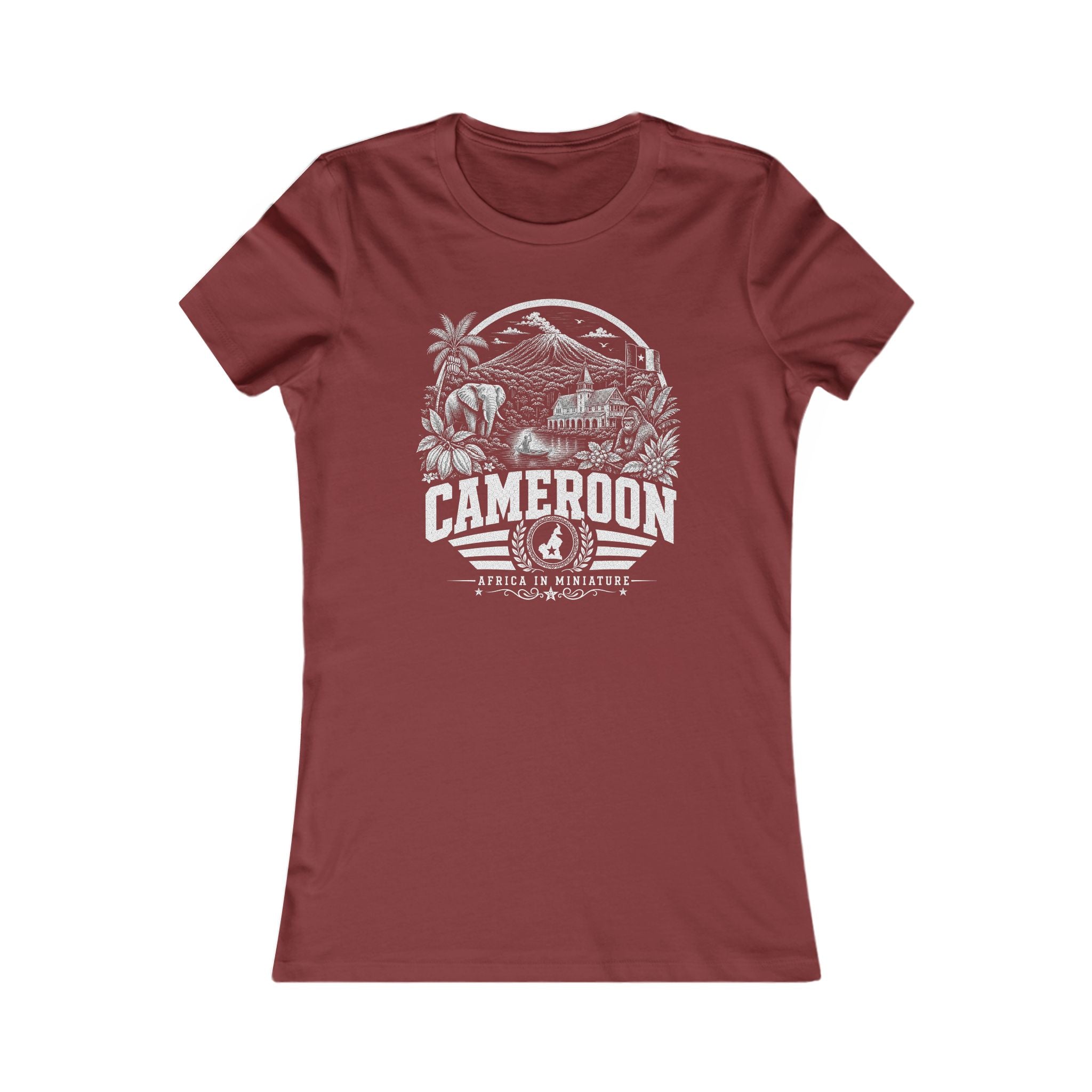 Cameroon Africa in Miniature Women's Tee