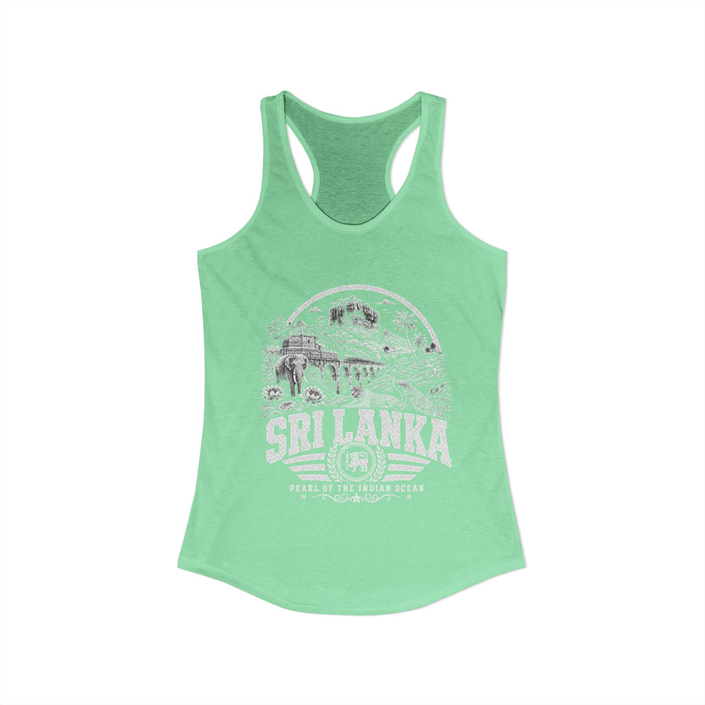 Sri Lanka Pearl of the Indian Ocean Women's Tank Top
