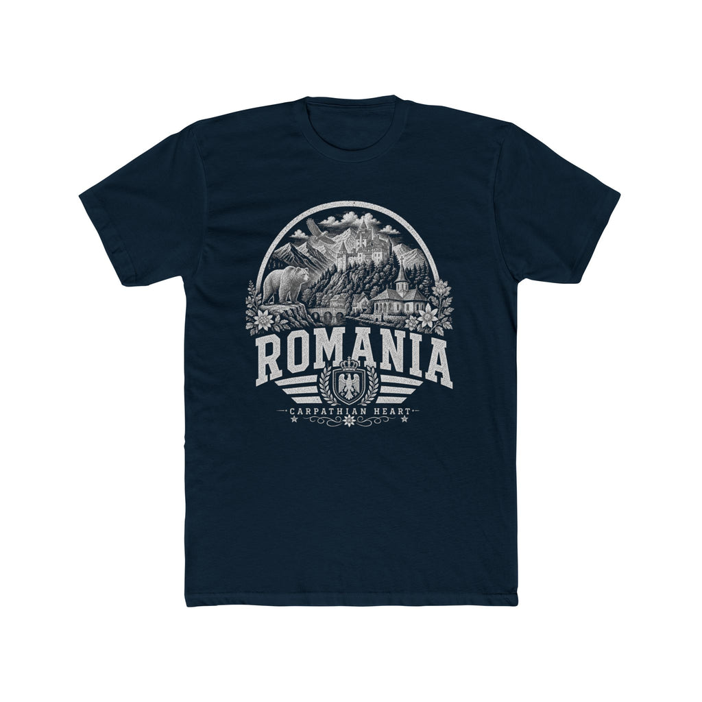 Romania vintage landmarks men's tee — iconic landmark design | Nameshi Destinations (view 12)