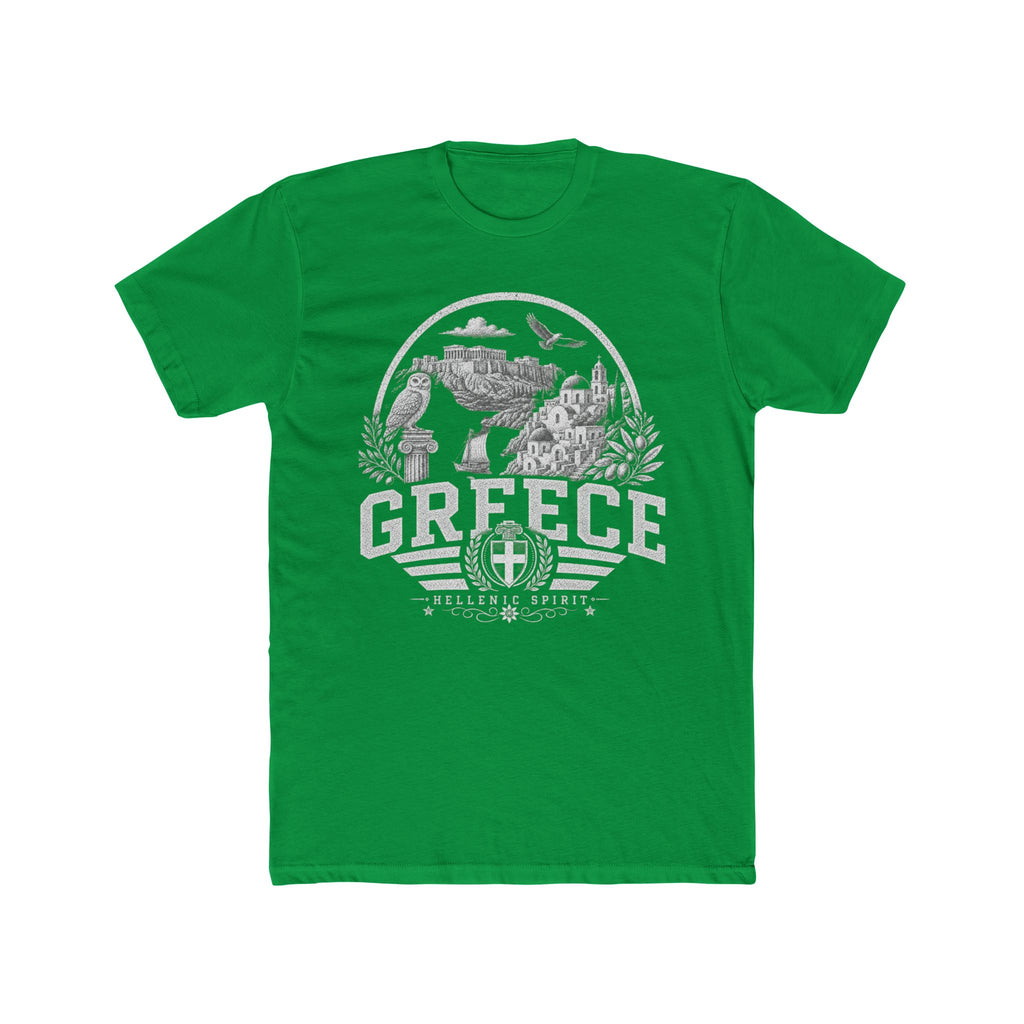 Greece vintage landmarks men's tee — iconic landmark design | Nameshi Destinations (view 6)