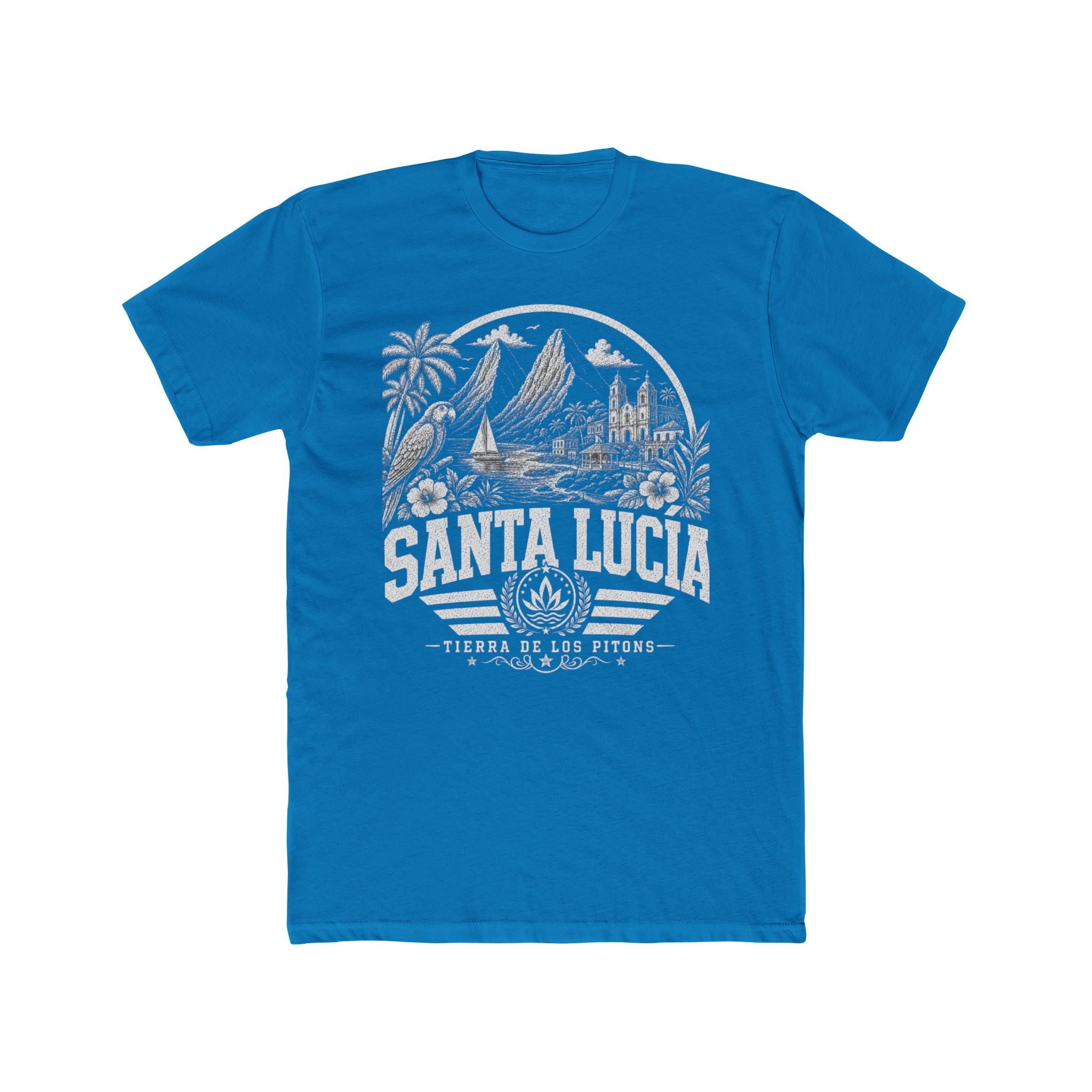 Santa Lucía vintage landmarks men's tee — iconic landmark design | Nameshi Destinations (view 9)