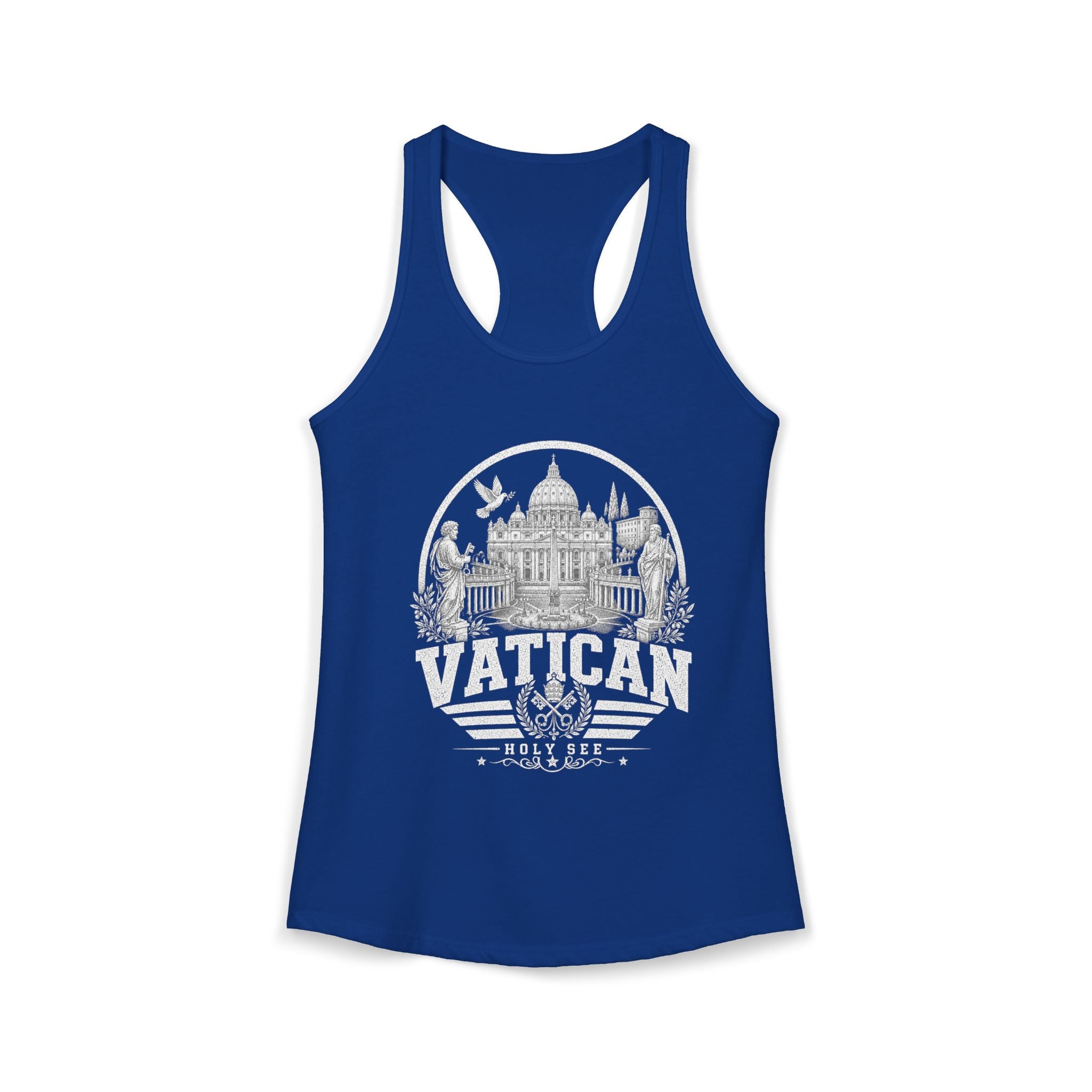 Vatican vintage landmarks tank top — iconic landmark design | Nameshi Destinations (view 10)