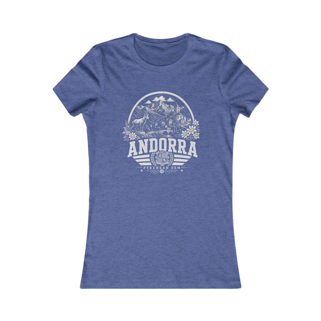 Andorra vintage landmarks women's tee — iconic landmark design | Nameshi Destinations (view 13)