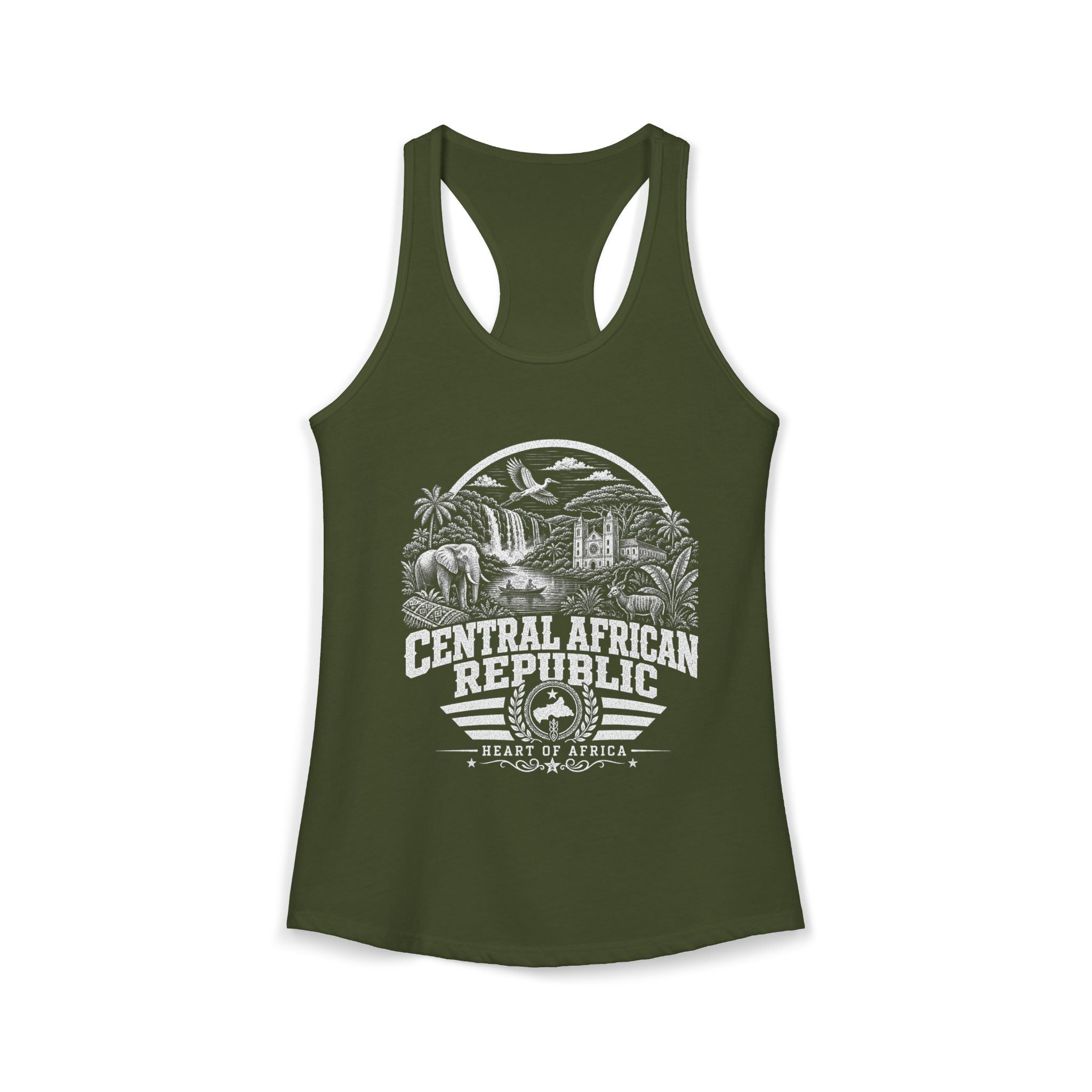 Central African Republic Heart of Africa Women's Tank Top