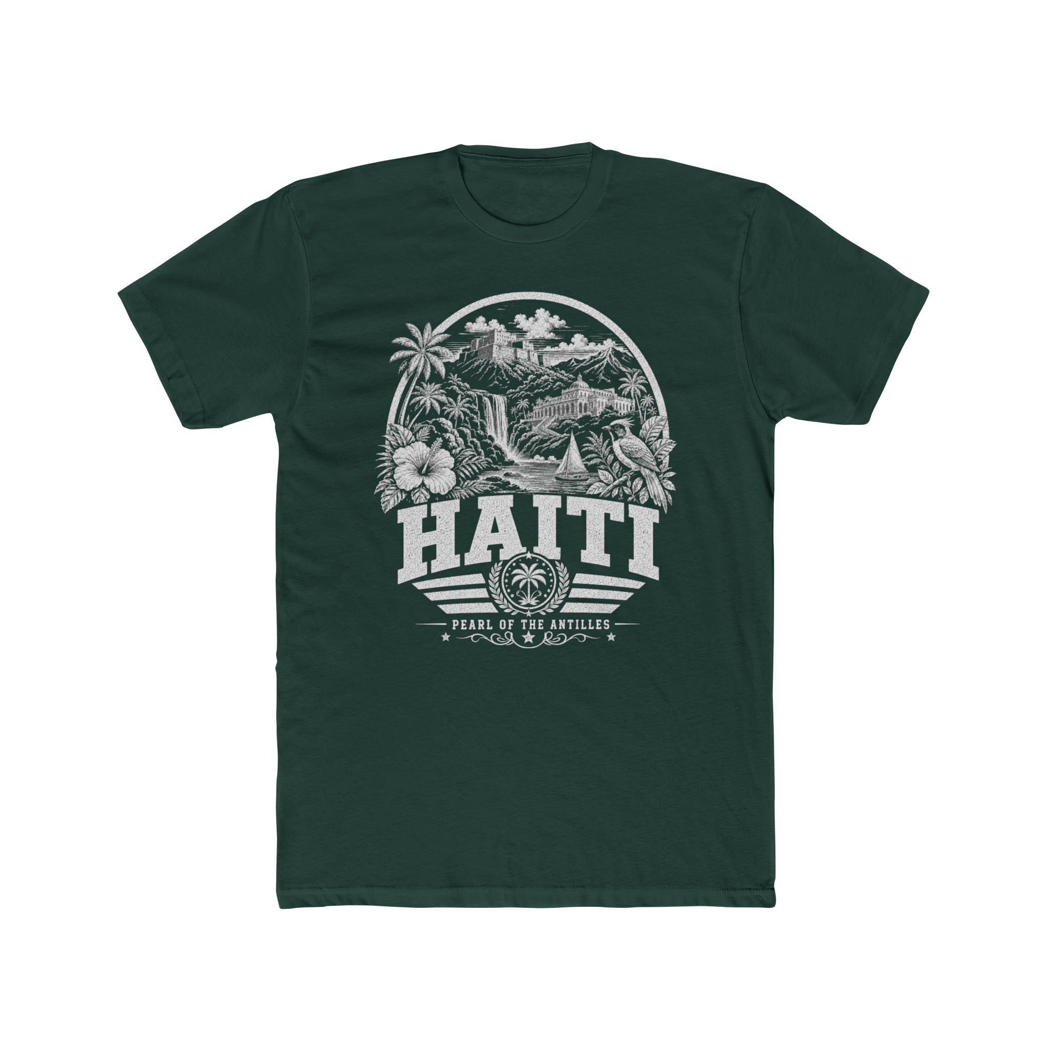 Haiti vintage landmarks men's tee — iconic landmark design | Nameshi Destinations (view 7)