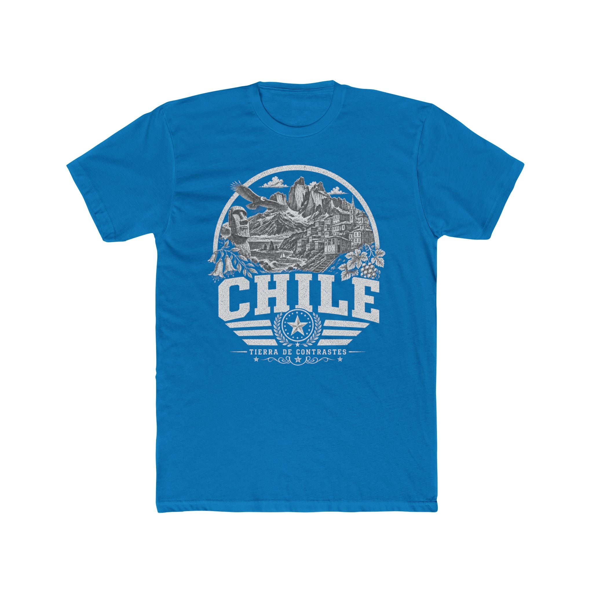 Chile vintage landmarks men's tee — iconic landmark design | Nameshi Destinations (view 9)