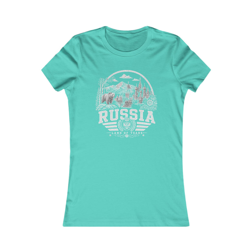 Russia vintage landmarks women's tee — iconic landmark design | Nameshi Destinations (view 14)