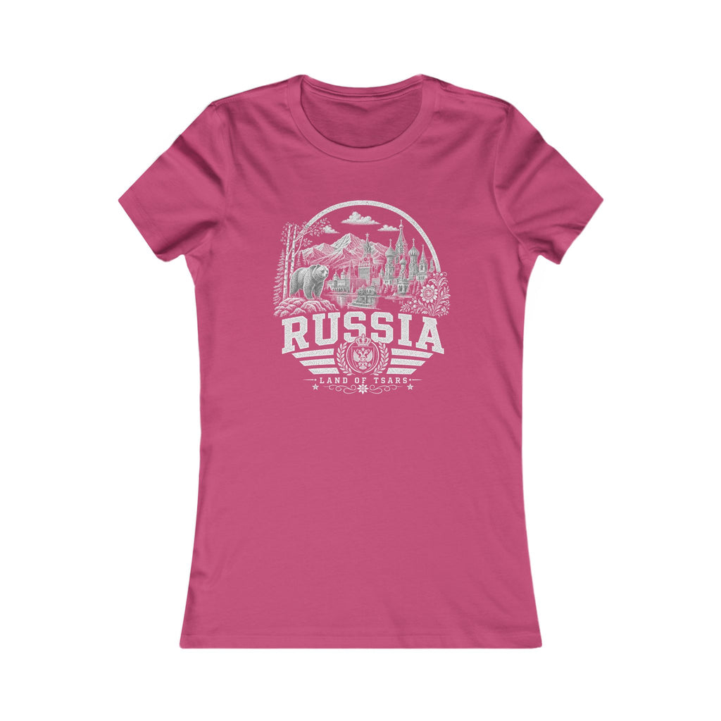 Russia vintage landmarks women's tee — iconic landmark design | Nameshi Destinations (view 16)