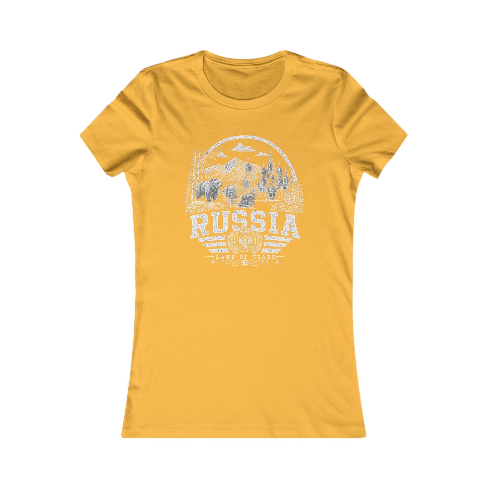 Russia vintage landmarks women's tee — iconic landmark design | Nameshi Destinations (view 8)