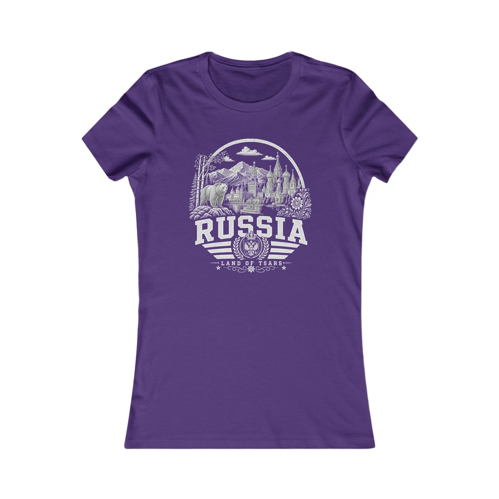 Russia vintage landmarks women's tee — iconic landmark design | Nameshi Destinations (view 6)