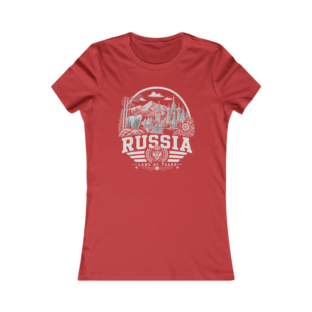Russia vintage landmarks women's tee — iconic landmark design | Nameshi Destinations (view 9)