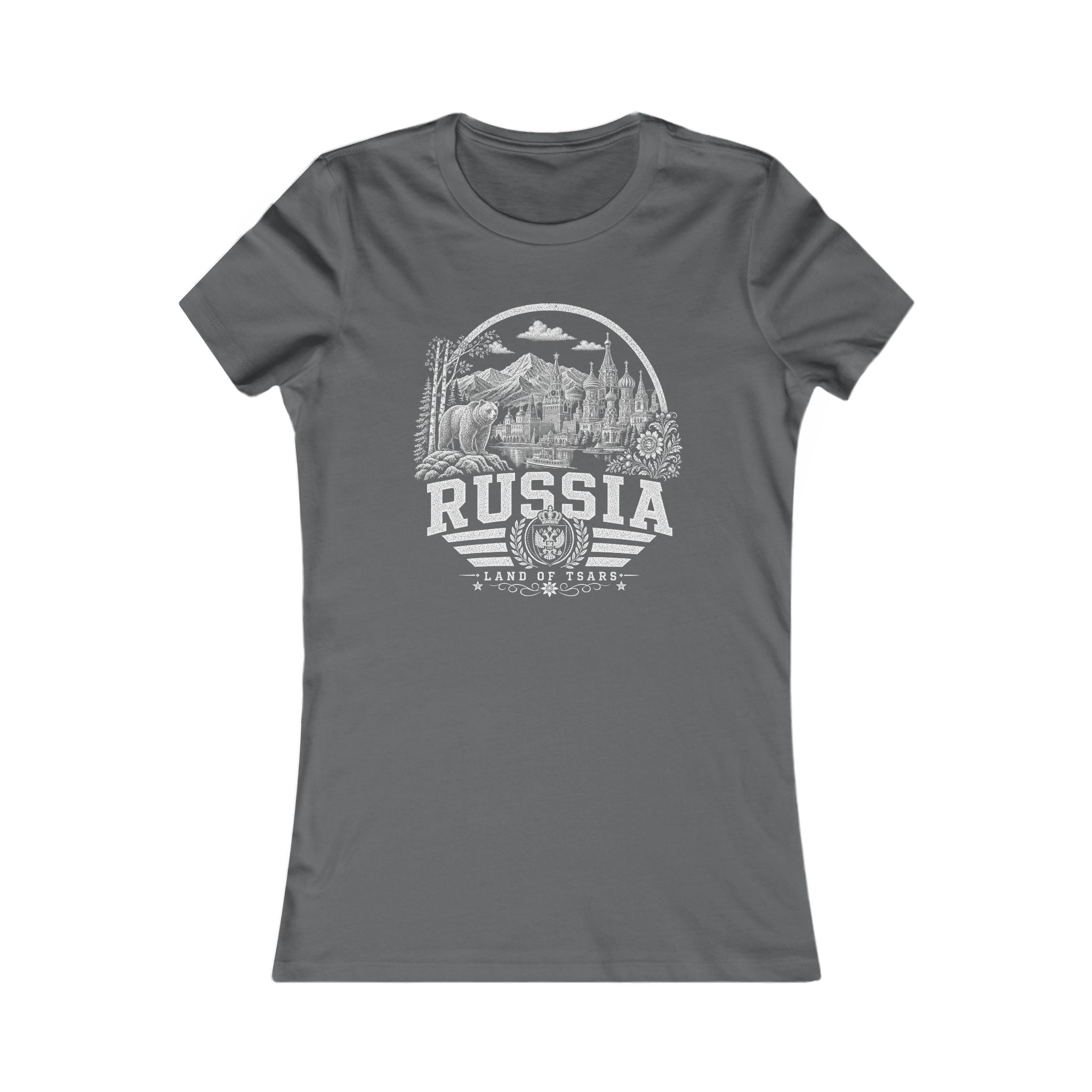 Russia vintage landmarks women's tee — iconic landmark design | Nameshi Destinations (view 11)