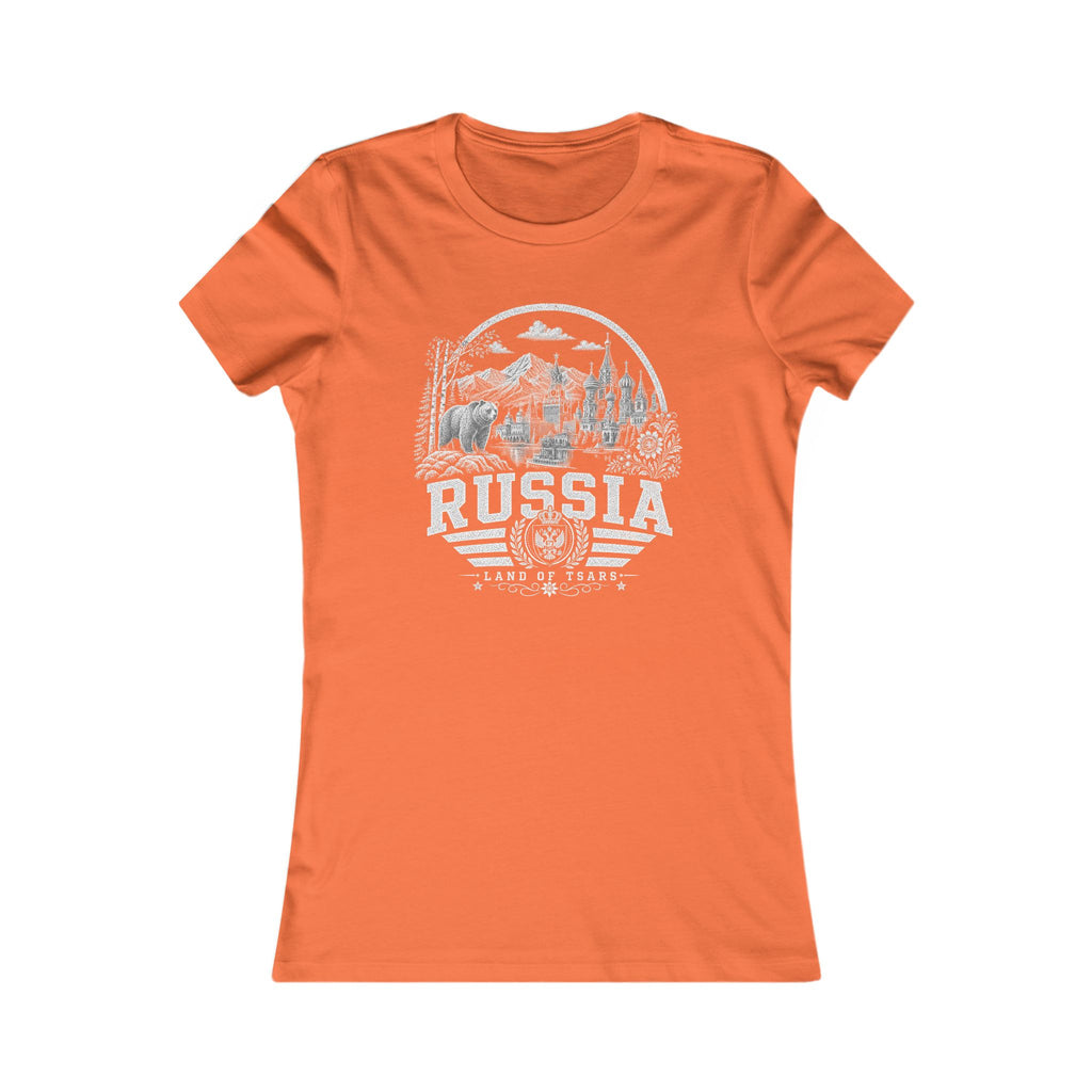 Russia vintage landmarks women's tee — iconic landmark design | Nameshi Destinations (view 12)