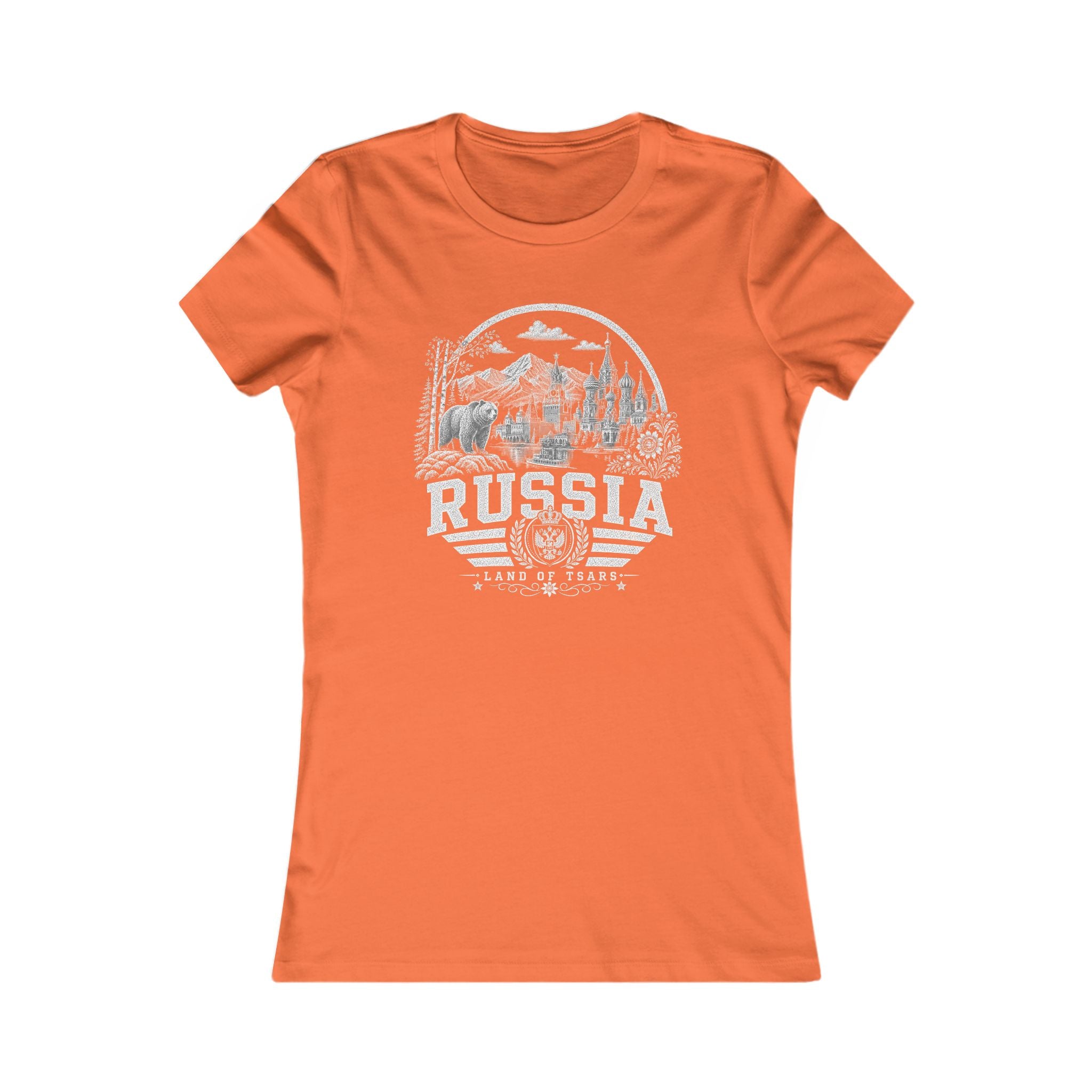 Russia vintage landmarks women's tee — iconic landmark design | Nameshi Destinations (view 12)