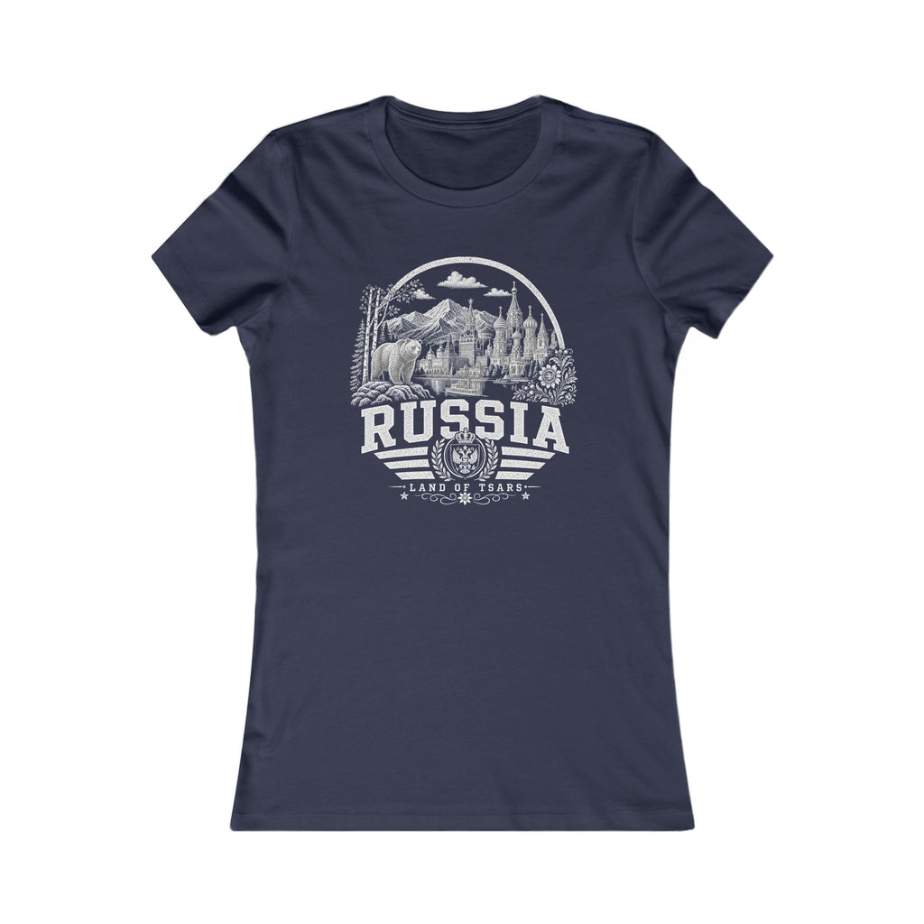 Russia vintage landmarks women's tee — iconic landmark design | Nameshi Destinations (view 5)