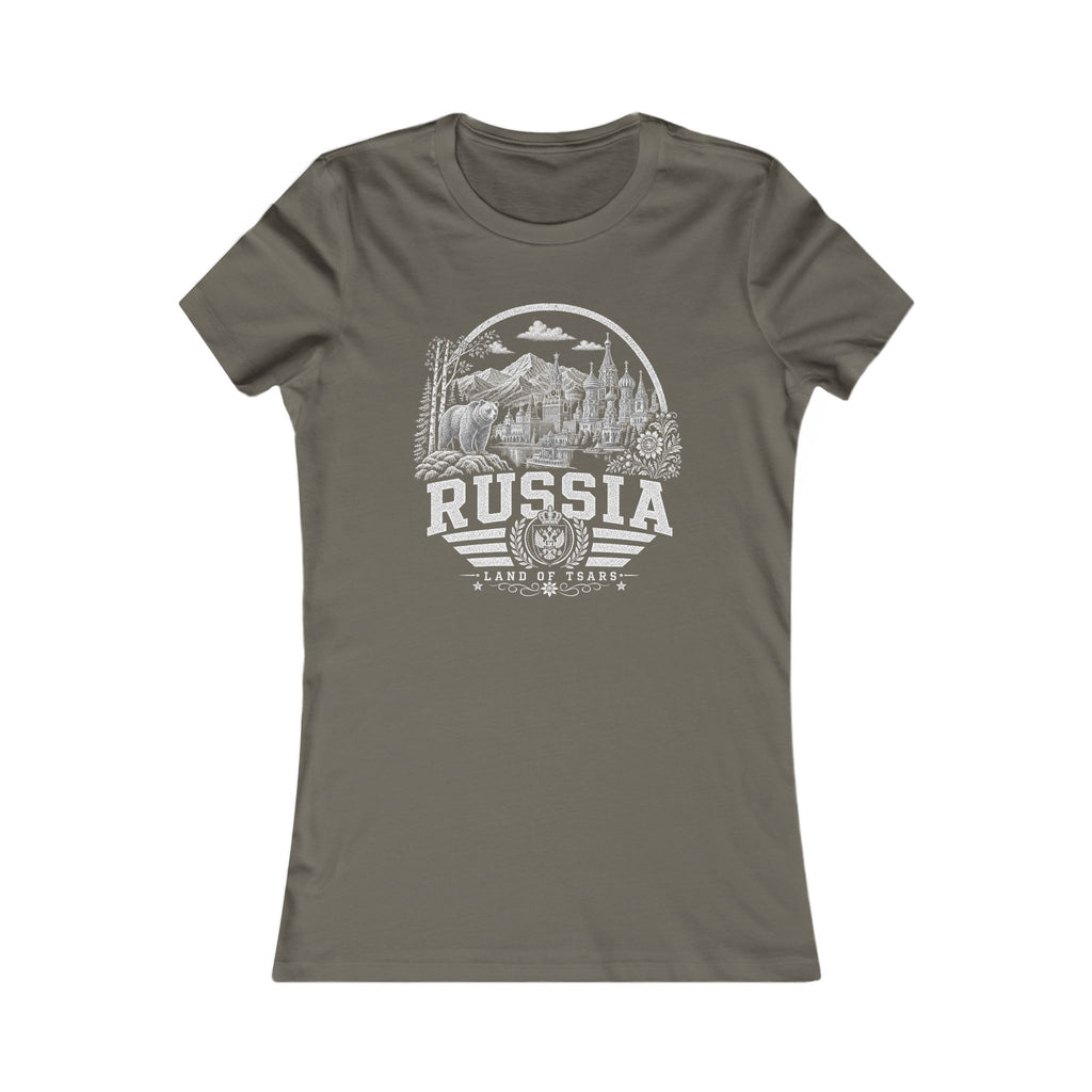 Russia vintage landmarks women's tee — iconic landmark design | Nameshi Destinations (view 10)