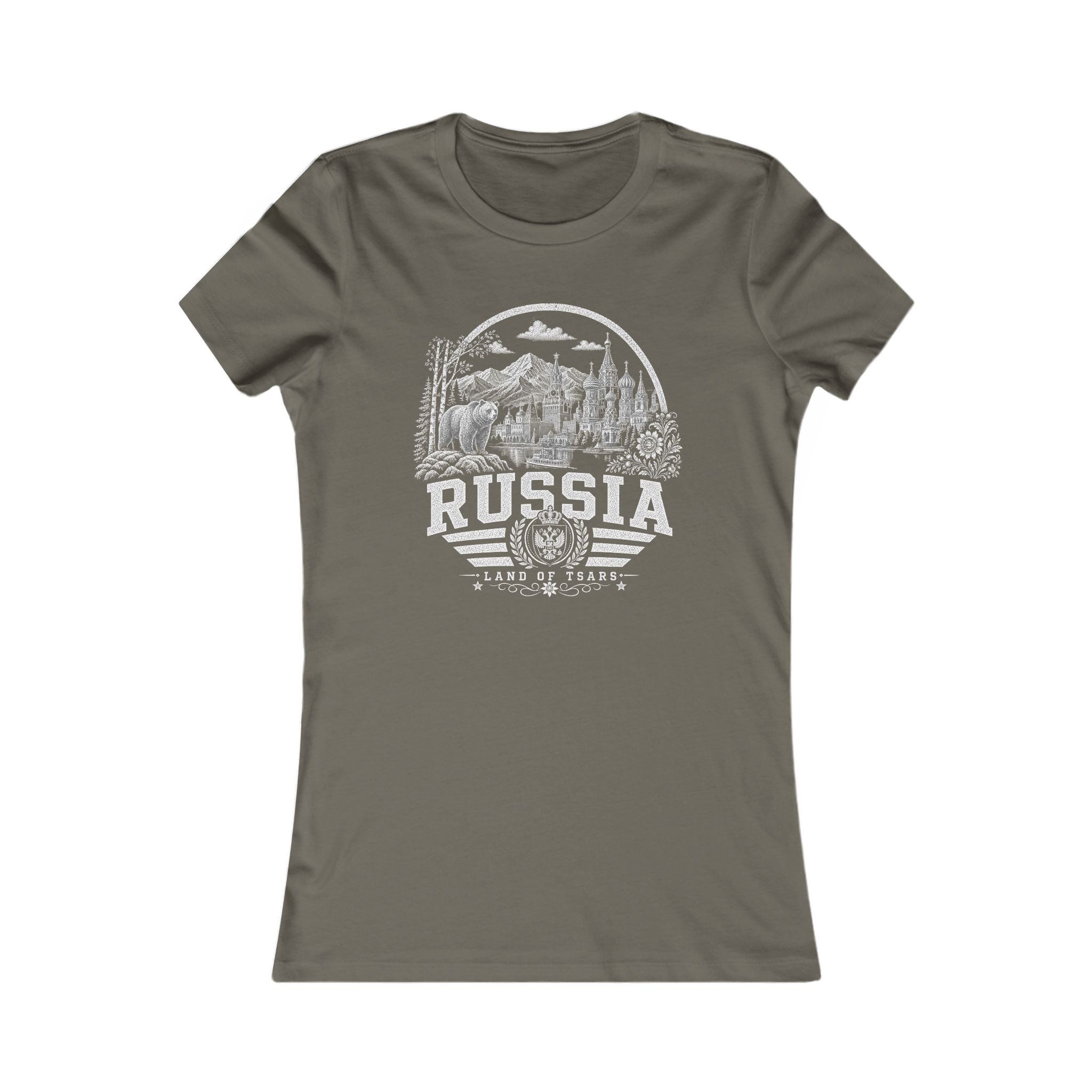 Russia vintage landmarks women's tee — iconic landmark design | Nameshi Destinations (view 10)